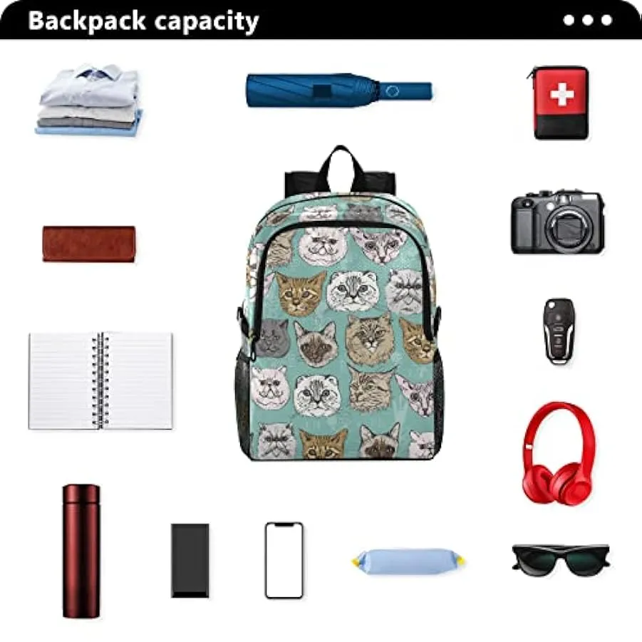 Cute Cats Leggero Packable Escursionismo Zaino 22L Borsa Da Viaggio Casual Daypack per Escursionismo Viaggio, Multicolore 134150