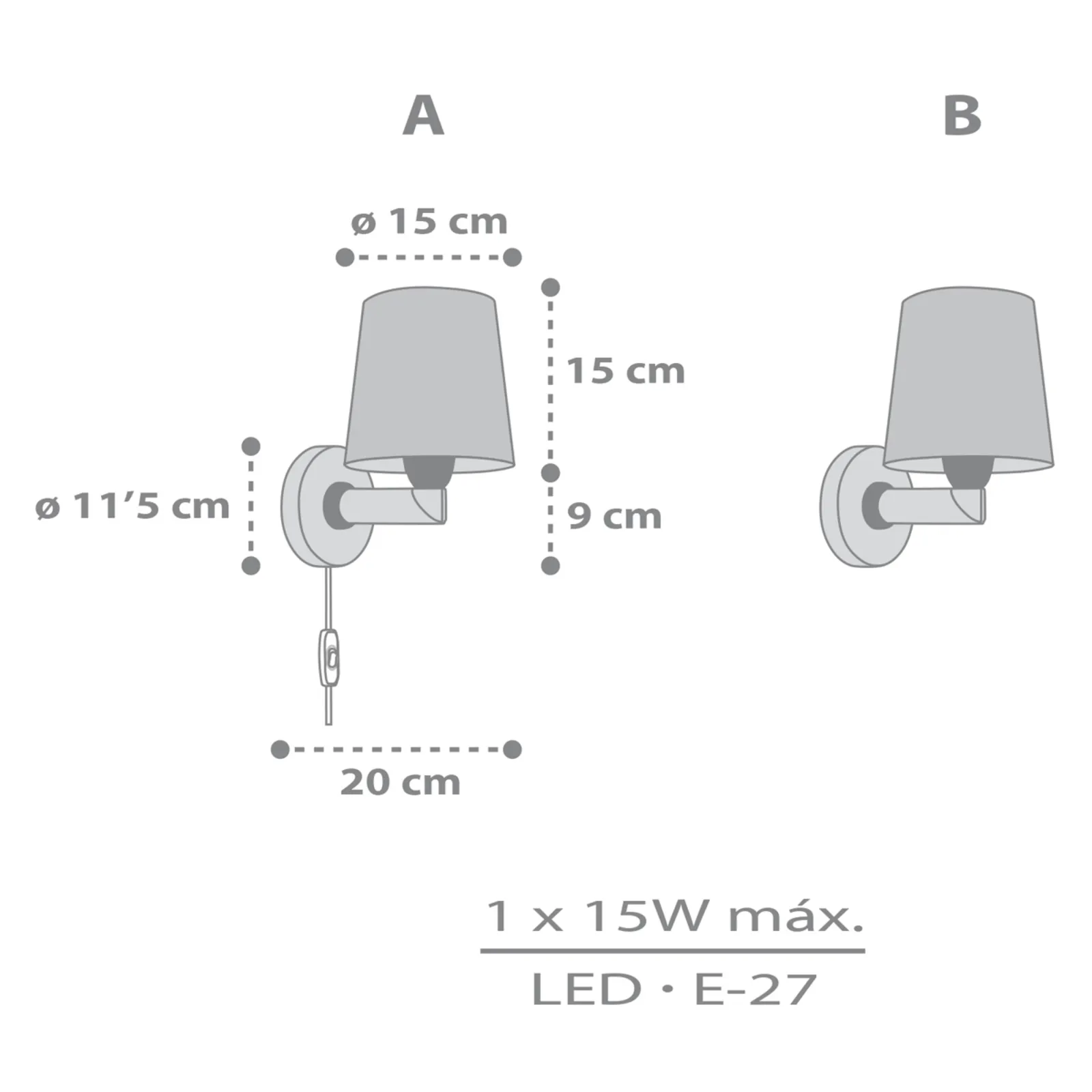 Dalber Star Light applique da bambini bianco