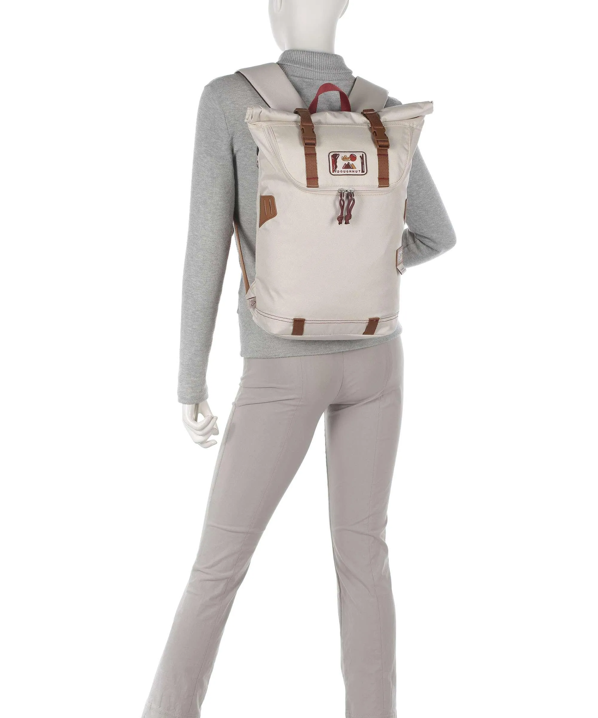  Doughnut Dreamwalker Christopher Small Zaino roll-top 13″ poliestere riciclato grigio-verde  