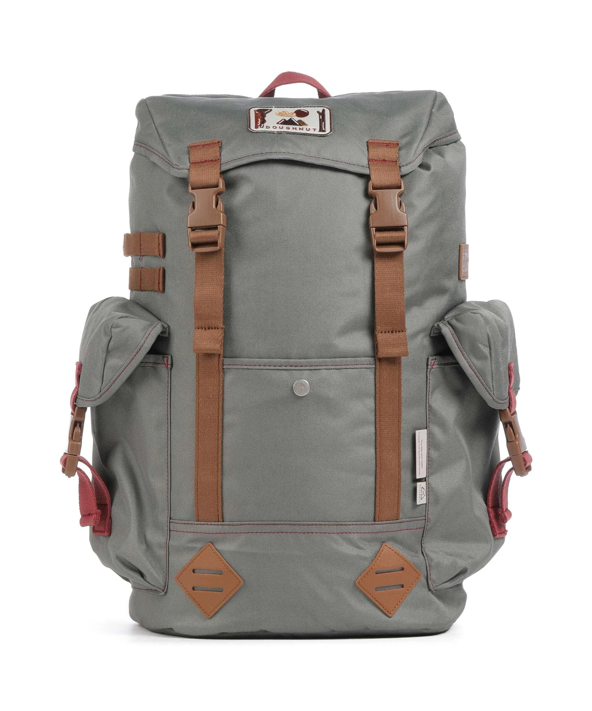  Doughnut Dreamwalker Grounder Zaino 15″ poliestere riciclato grigio-verde  