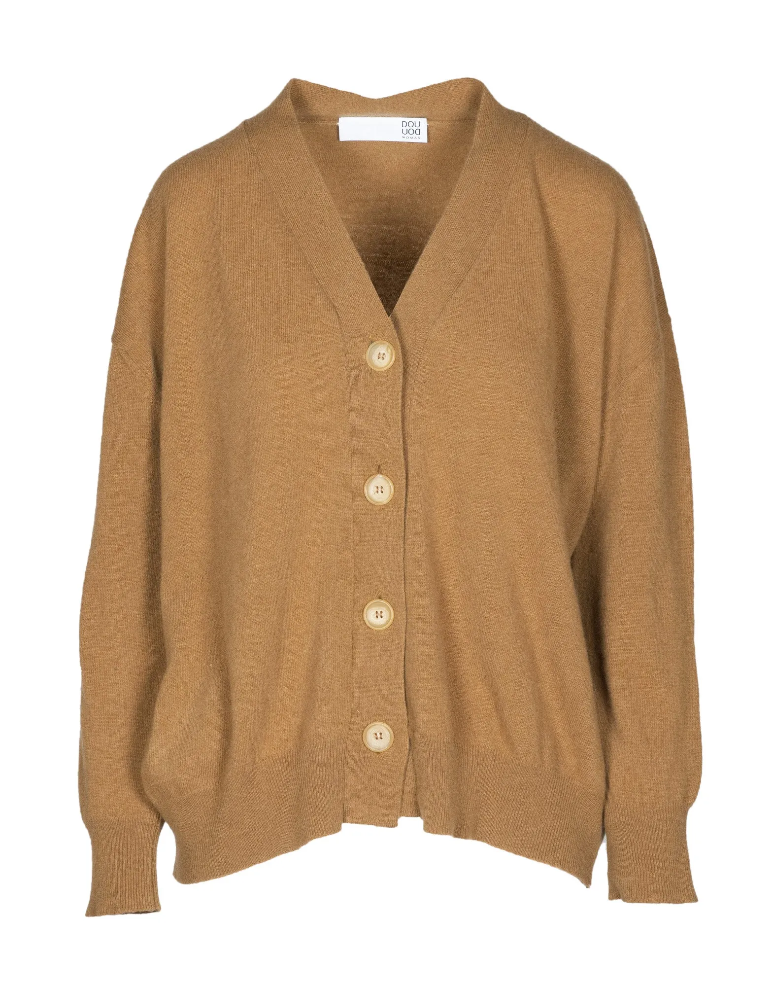 DOUUOD Cardigan ampio in lana e cashmere