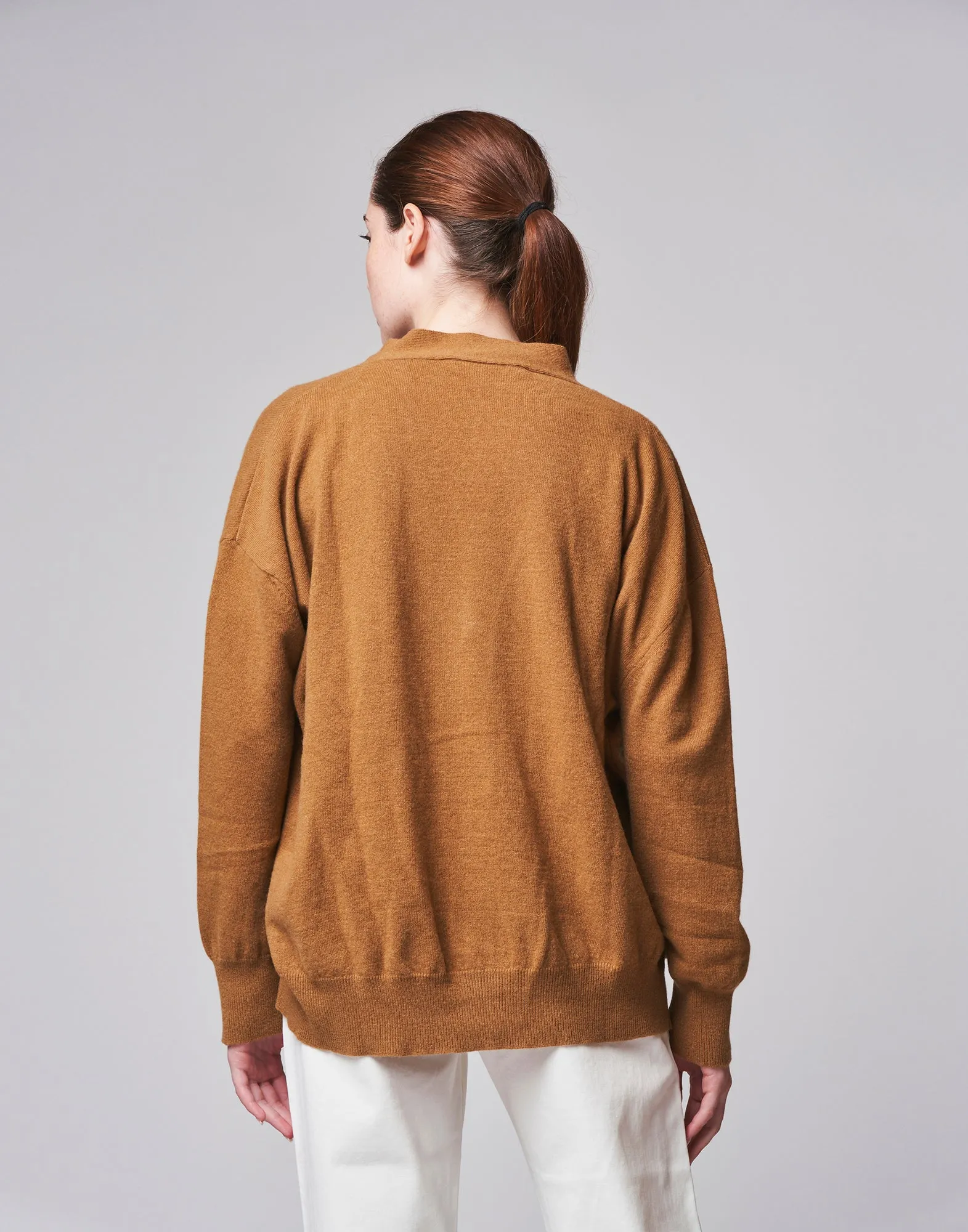 DOUUOD Cardigan ampio in lana e cashmere