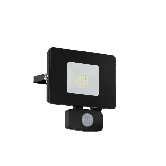 Eglo FAEDO Applique da esterno LED Nero, 1-Luce, Sensori di movimento