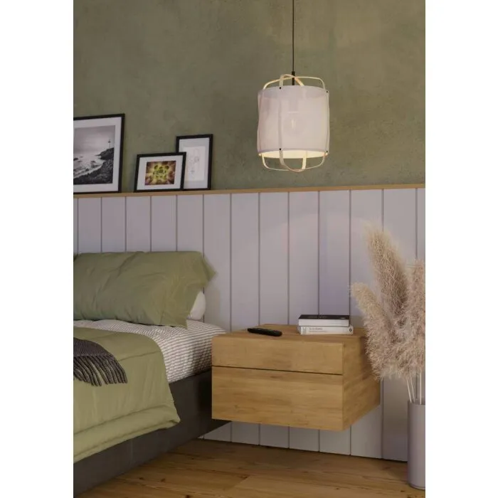 Eglo SURFLEET Lampadario a sospensione Marrone, Nero, 1-Luce