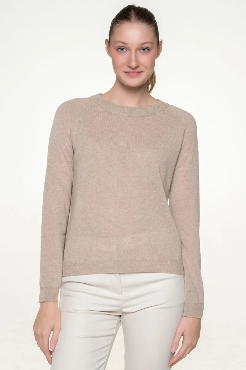  Elia Uomo Girocollo beige in puro cashmere elia  