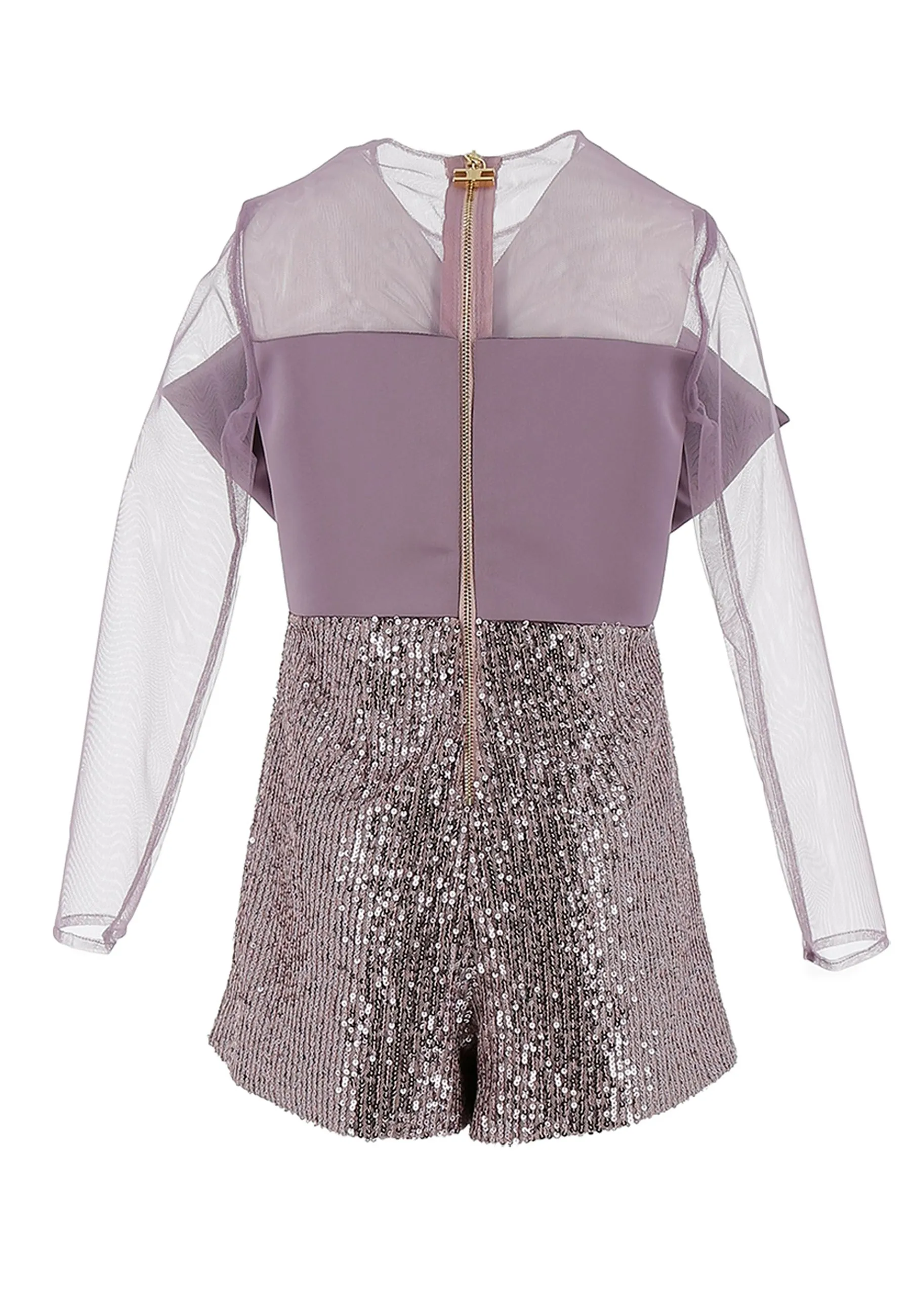 Elisabetta Franchi La Mia Bambina tuta intera viola bambina in nylon