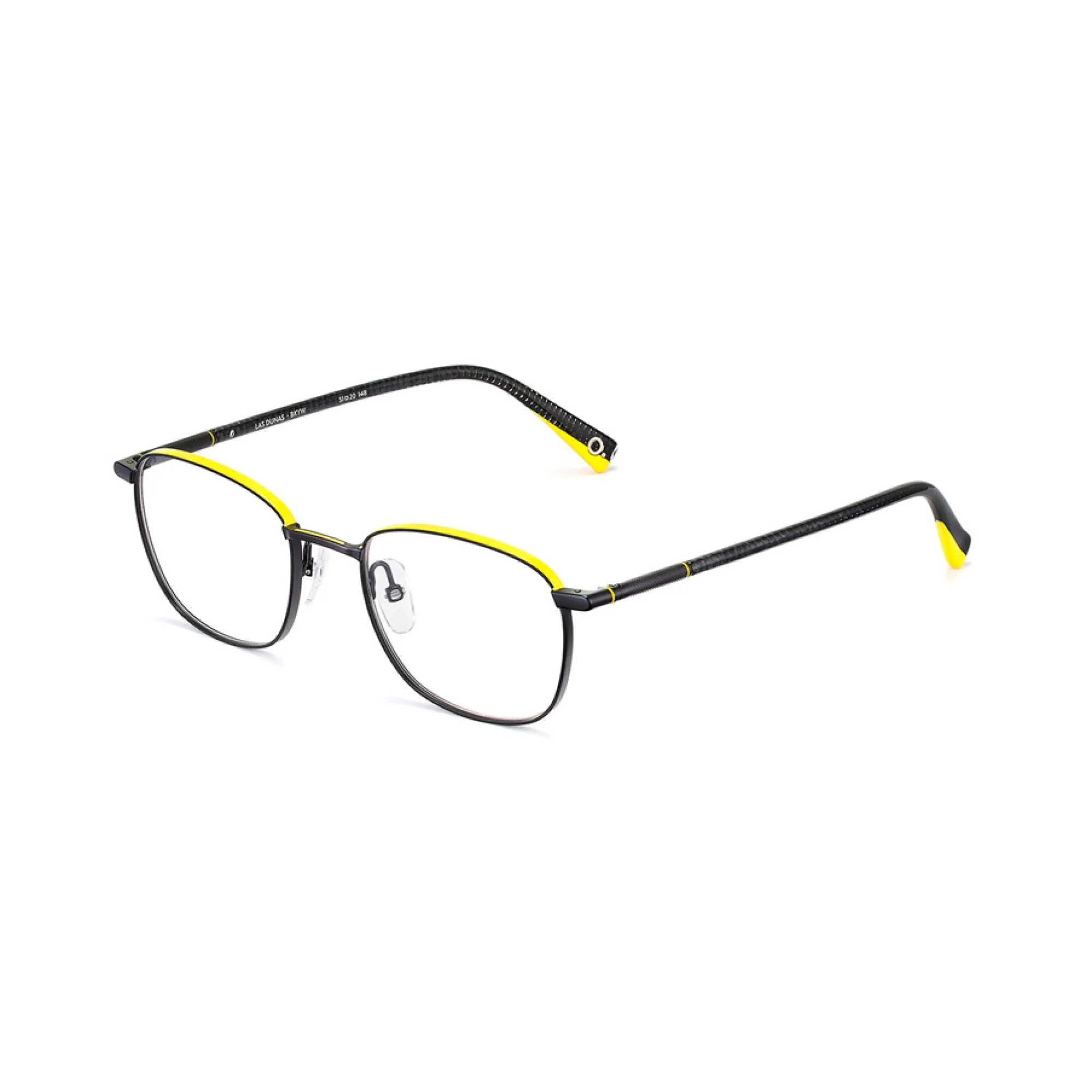   Etnia Barcelona LAS DUNAS - BKYW Nero Giallo | Occhiale Da Vista Uomo 