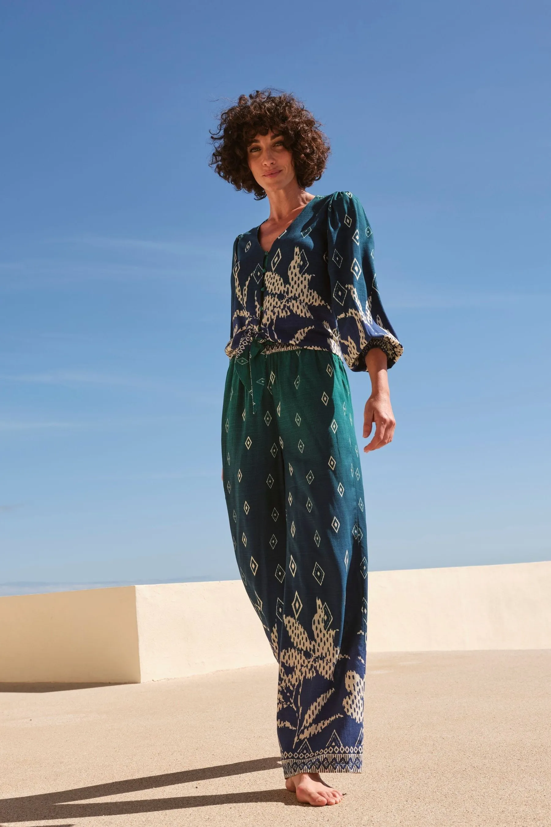 FatFace - Harper - Scarpe con fondo ampio, Pantaloni