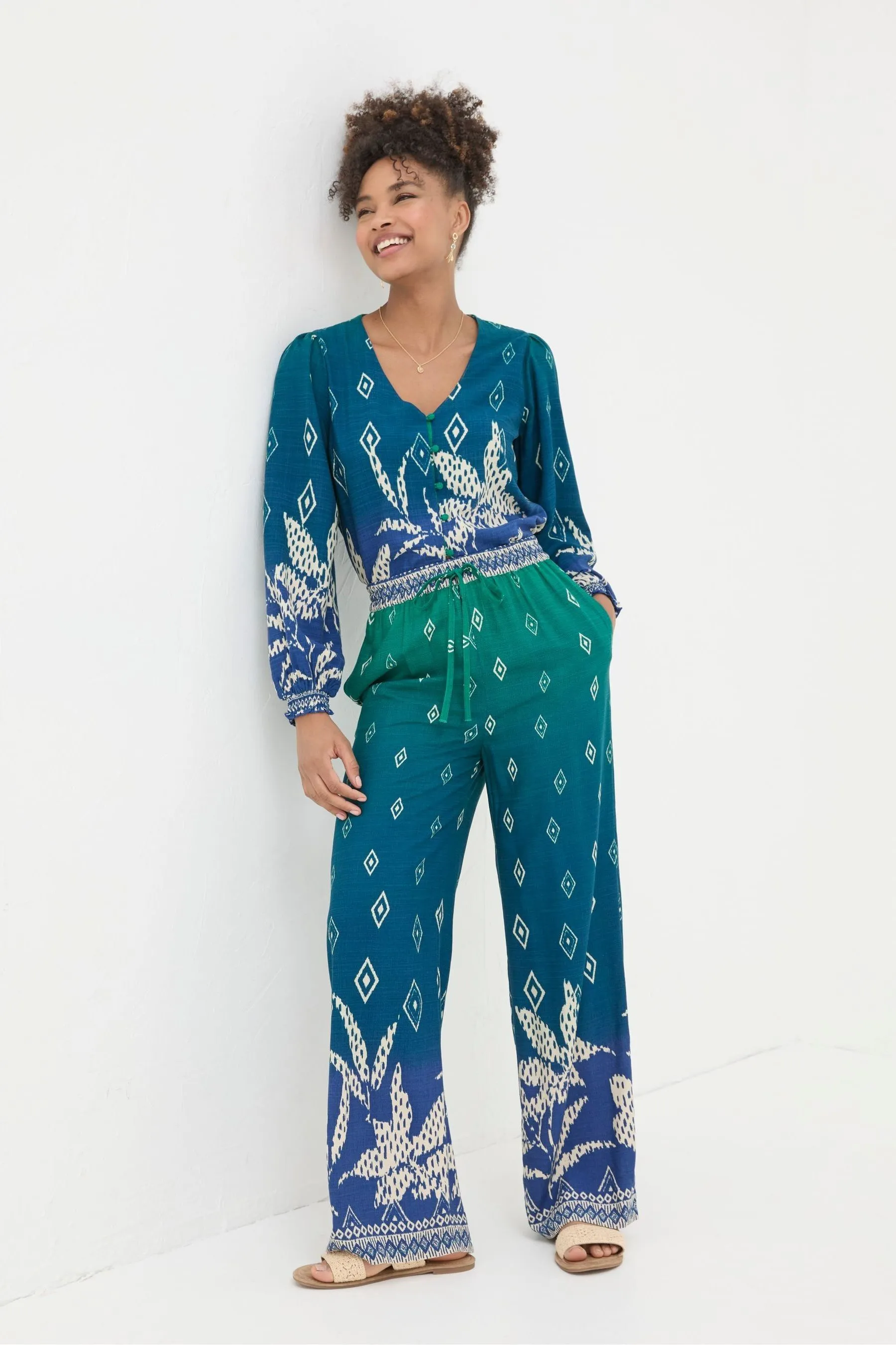 FatFace - Harper - Scarpe con fondo ampio, Pantaloni