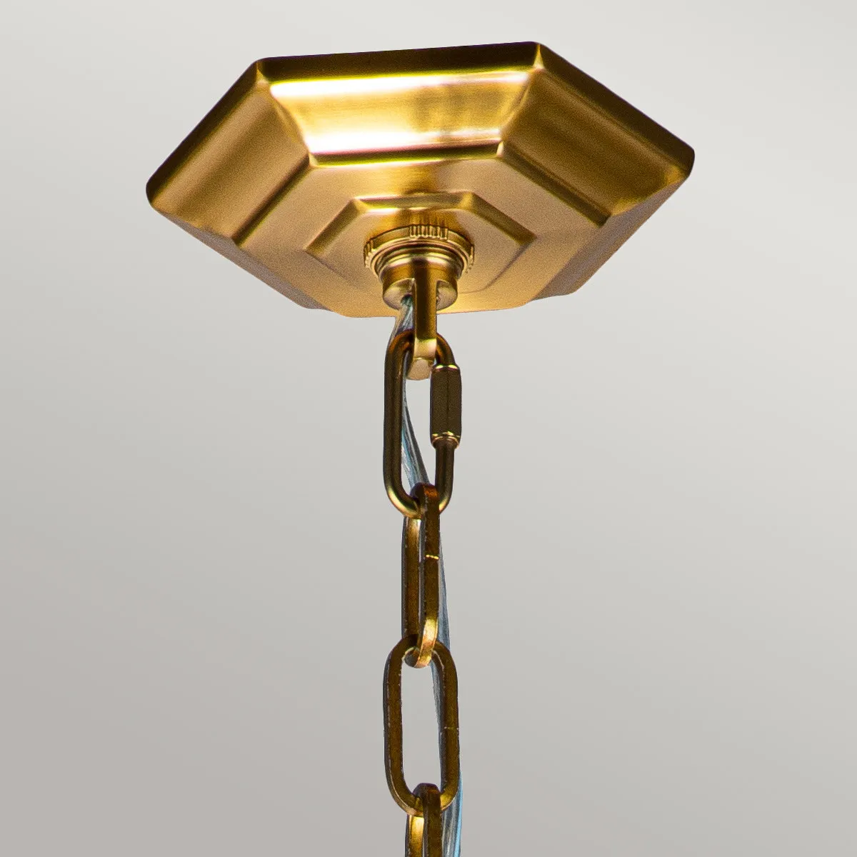 Feiss  Lampadario moderno medio in acciaio con diffusore a 3 luci Corinne - 60W