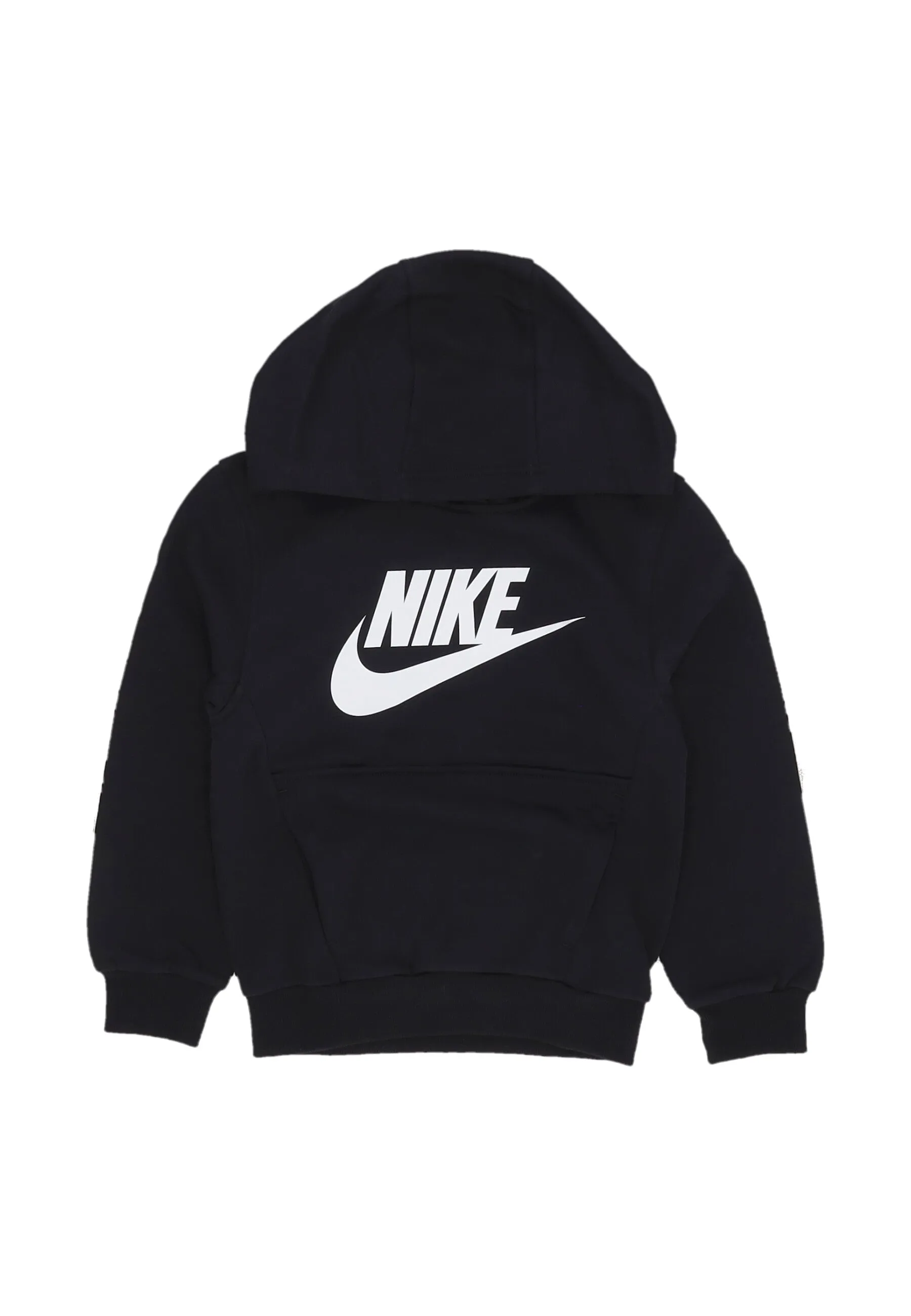 Felpa Cappuccio Ragazzo B Sportswear Club Fleece Hoodie Black/white