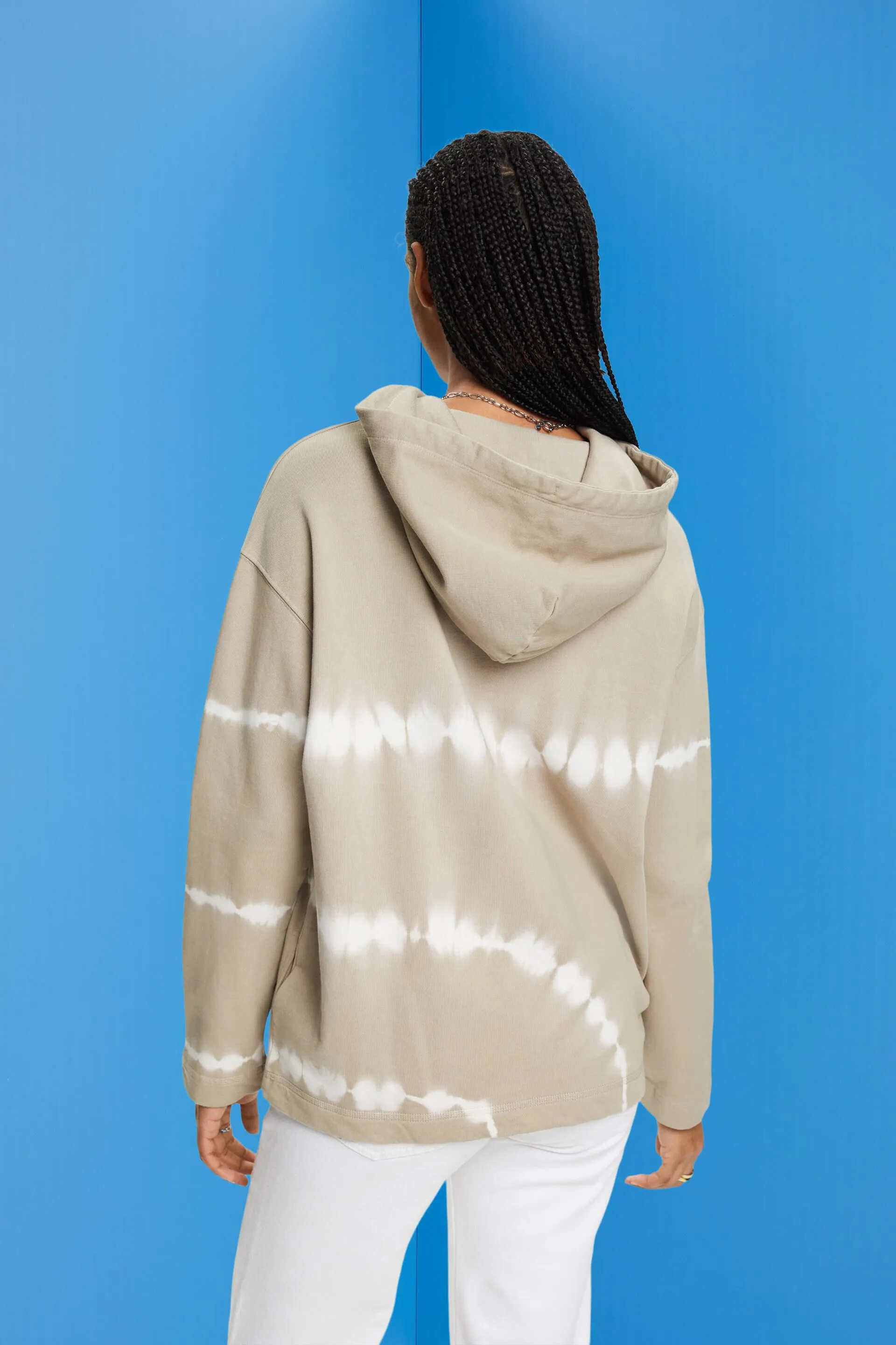 Felpa con cappuccio tie dye