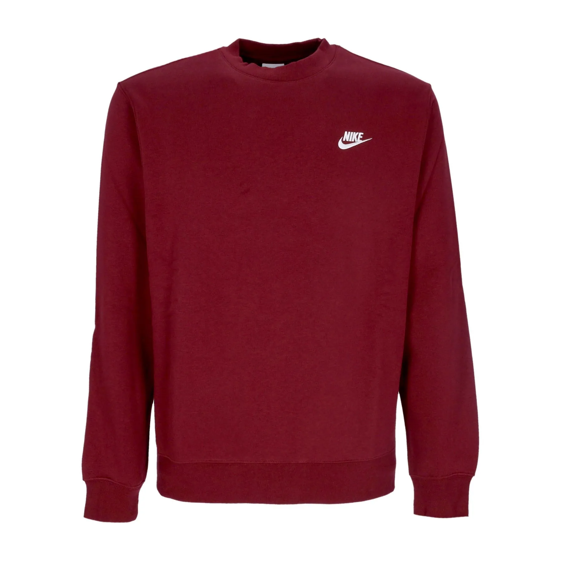 Felpa Girocollo Uomo Club Crew Bb Dark Beetroot/white