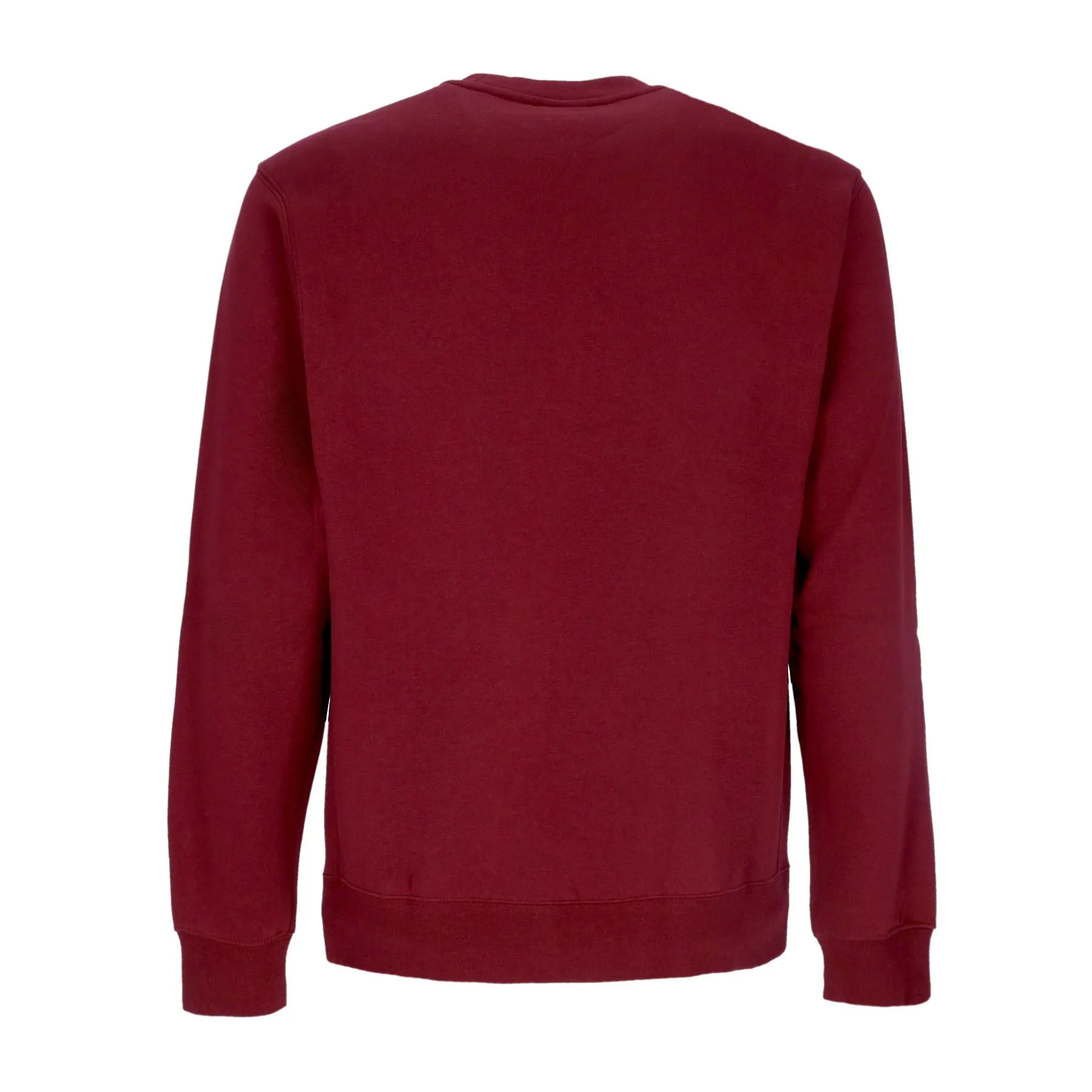 Felpa Girocollo Uomo Club Crew Bb Dark Beetroot/white
