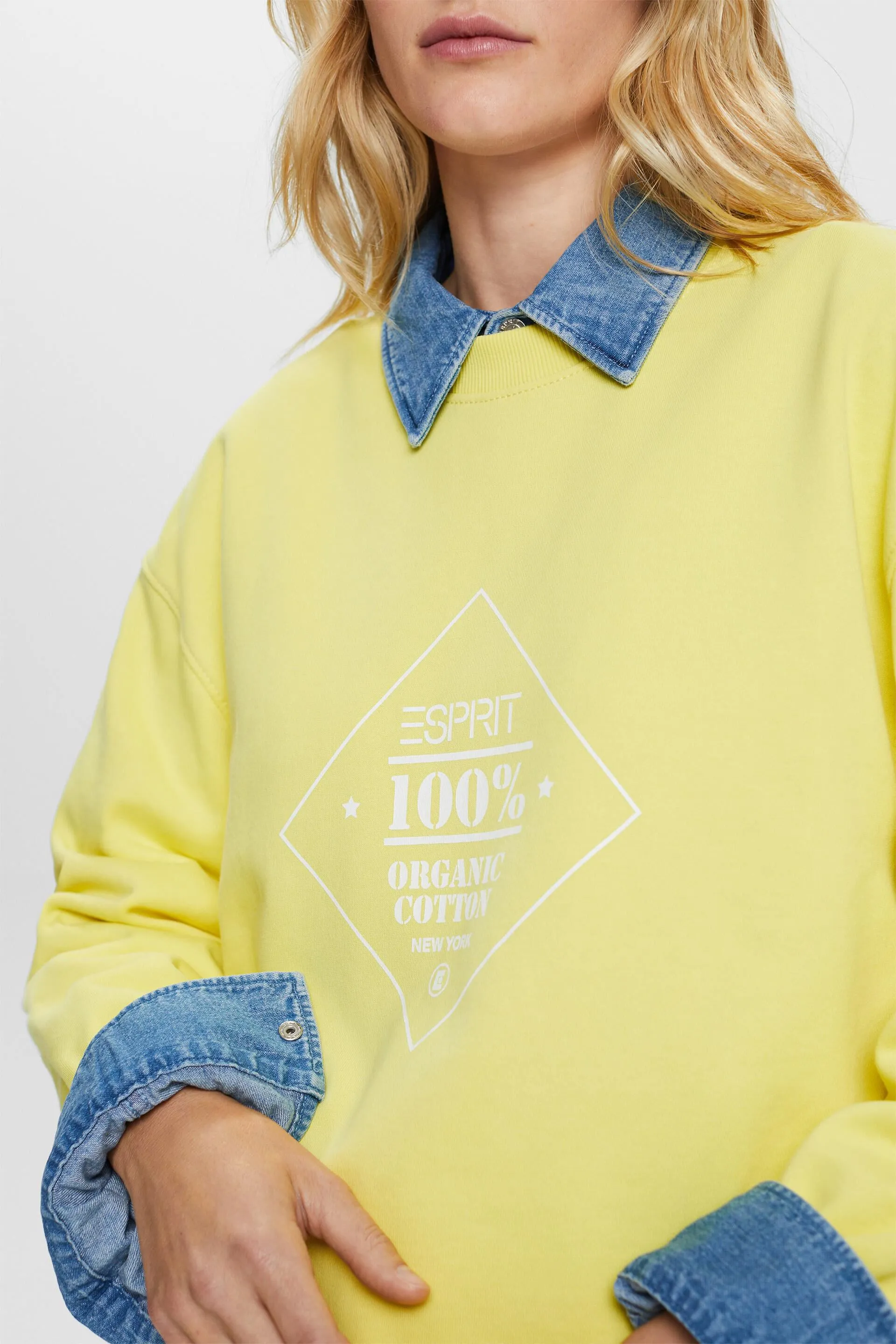Felpa in cotone con logo