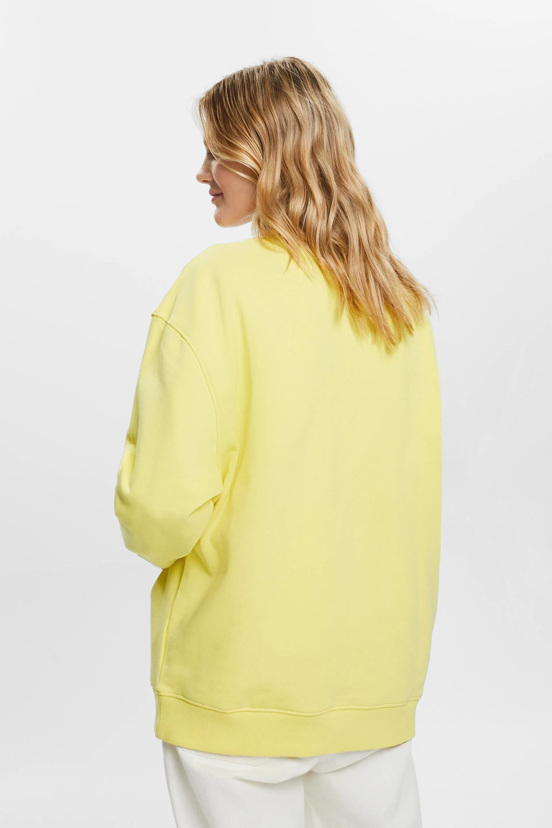 Felpa in cotone con logo