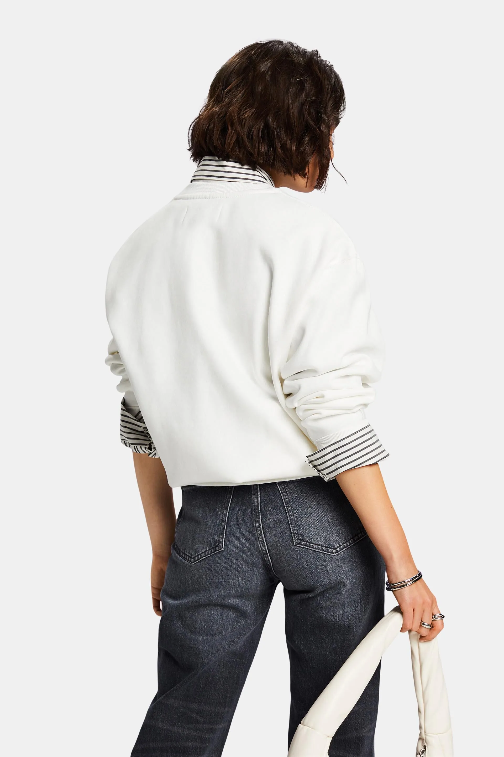 Felpa pullover in misto cotone