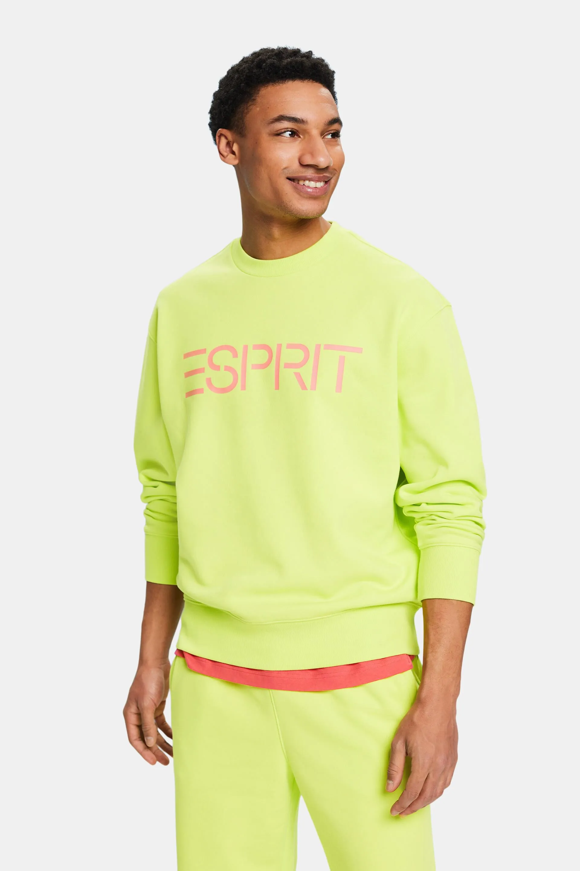 Felpa unisex con logo in pile di cotone