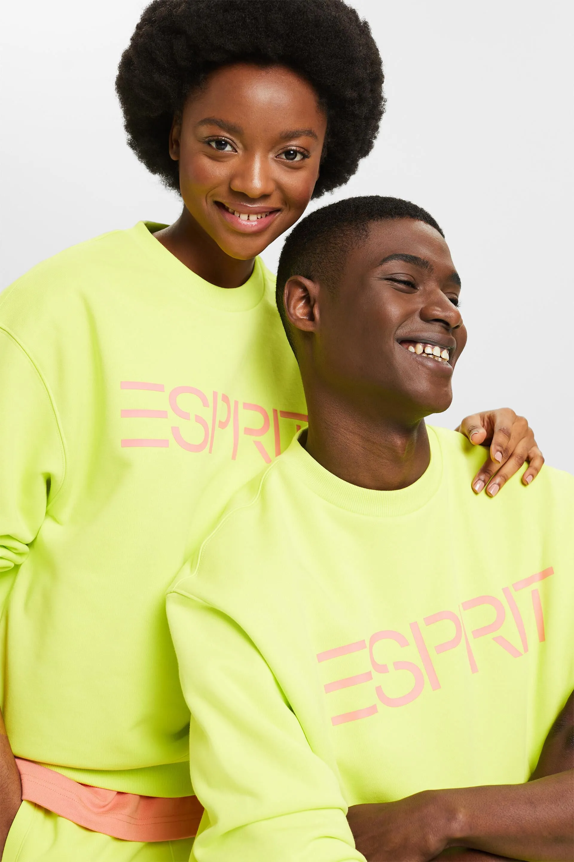 Felpa unisex con logo in pile di cotone