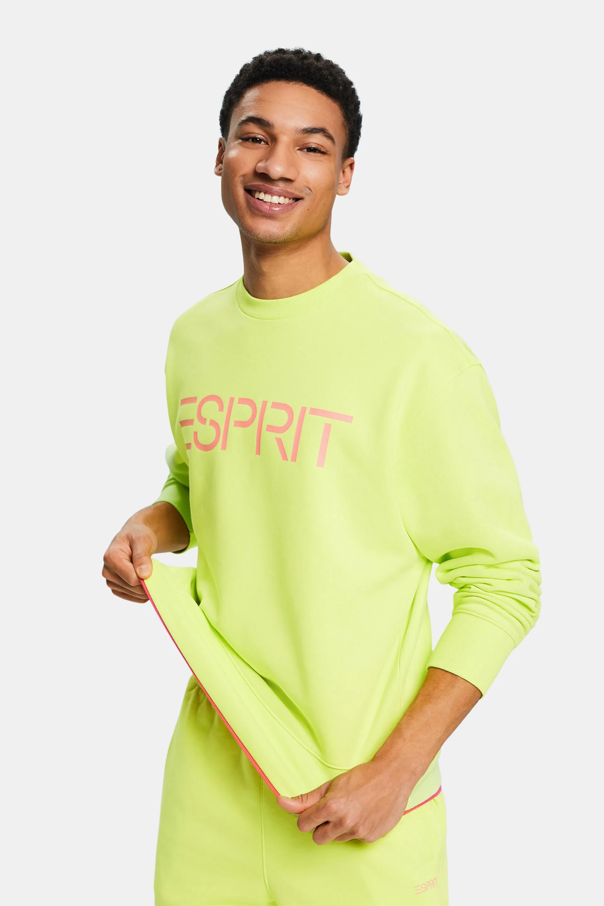 Felpa unisex con logo in pile di cotone