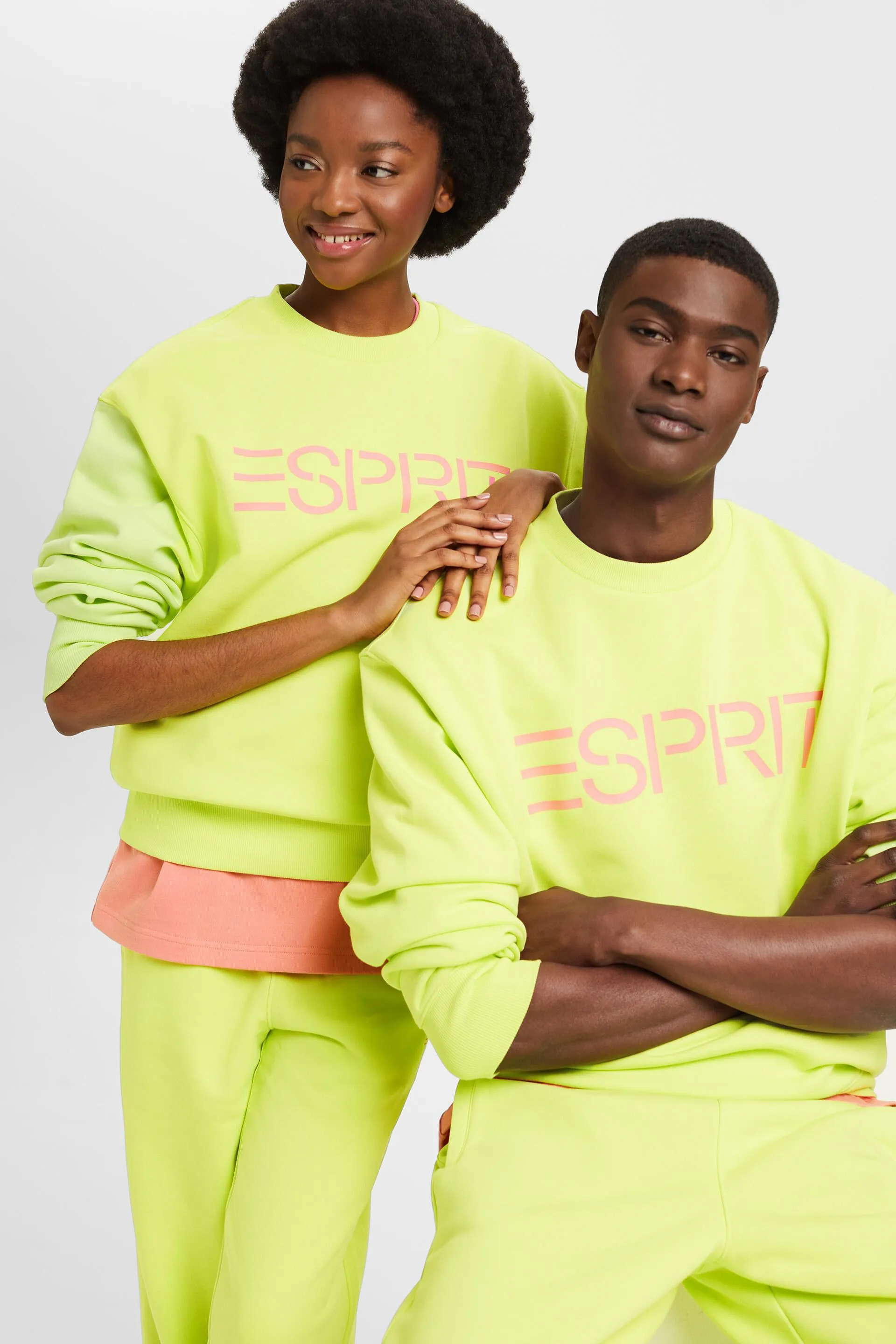 Felpa unisex con logo in pile di cotone