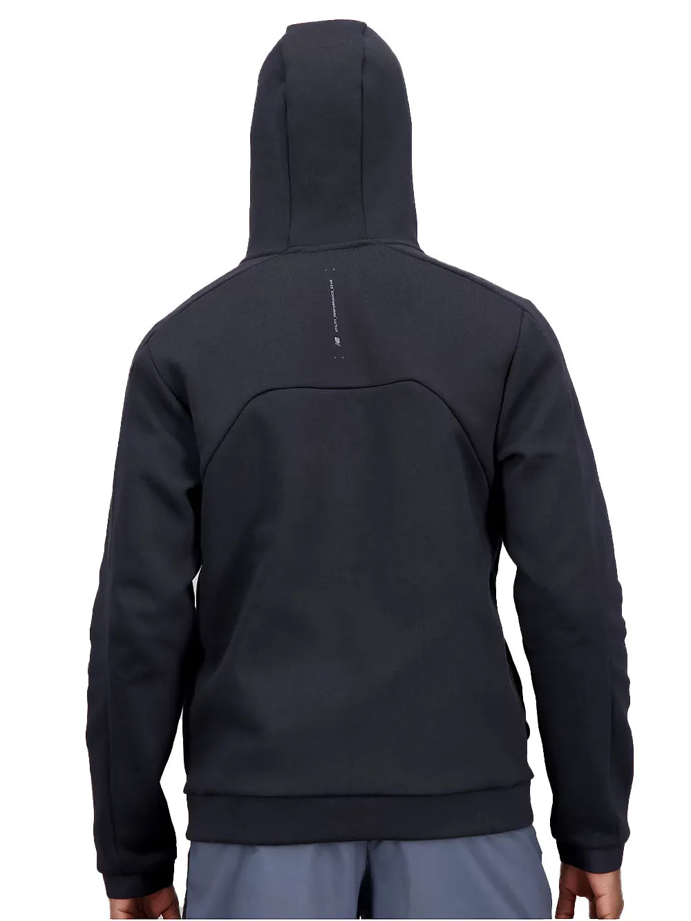 Felpa uomo pile RWTech nera con cappuccio