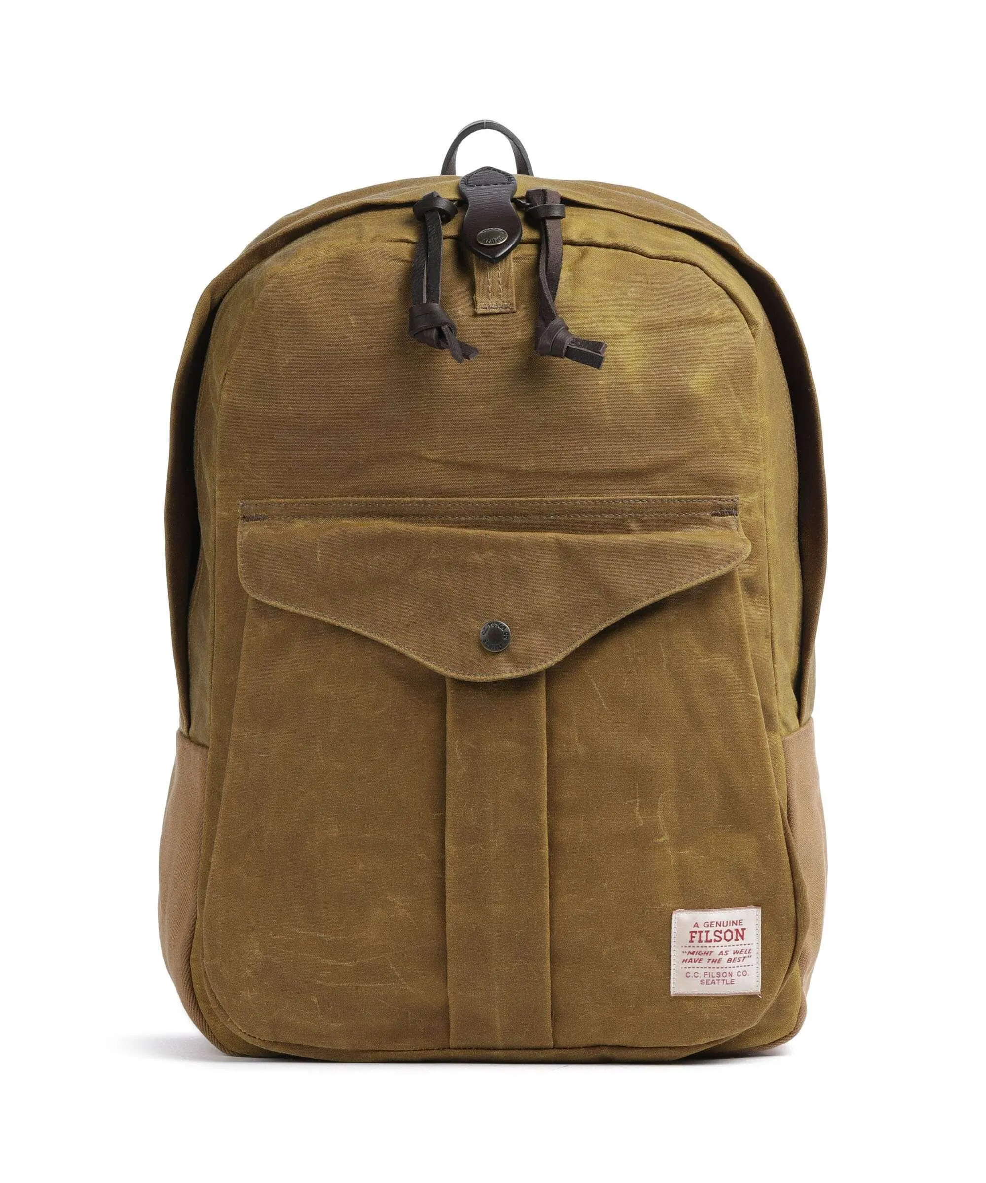  Filson Oil Finish Tin Cloth Journeyman Zaino 15″ cotone tan  