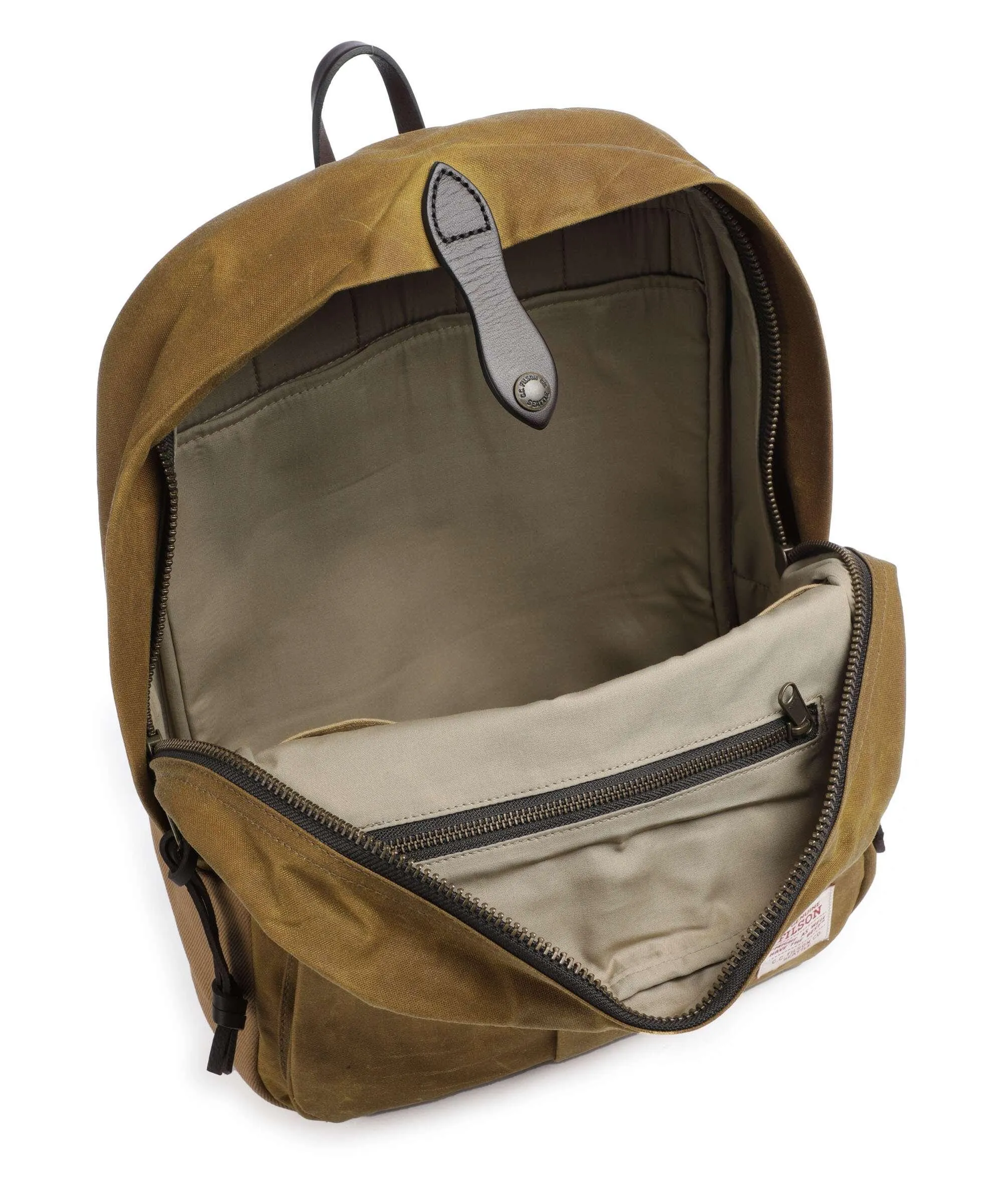  Filson Oil Finish Tin Cloth Journeyman Zaino 15″ cotone tan  