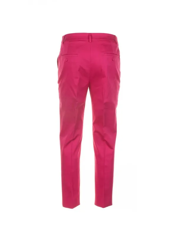 Fuchsia cotton trousers