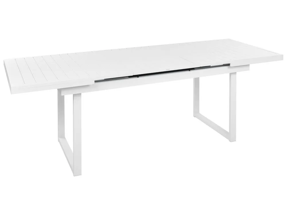 Garden Dining Set 6 Seater VALCANETTO/GROSSETO Metal White
