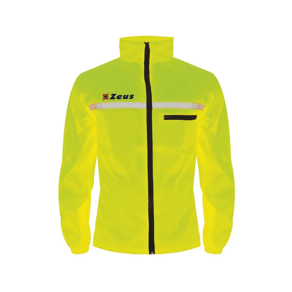 GIACCA A VENTO  RUNNER MANICA LUNGA GIALLO FLUO ZEUS SPORT