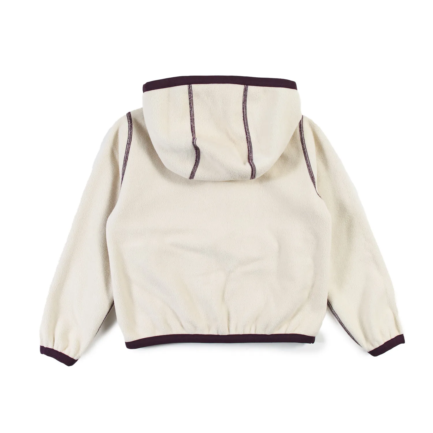 Giacca Lily Velour Polar Double Viola E Beige