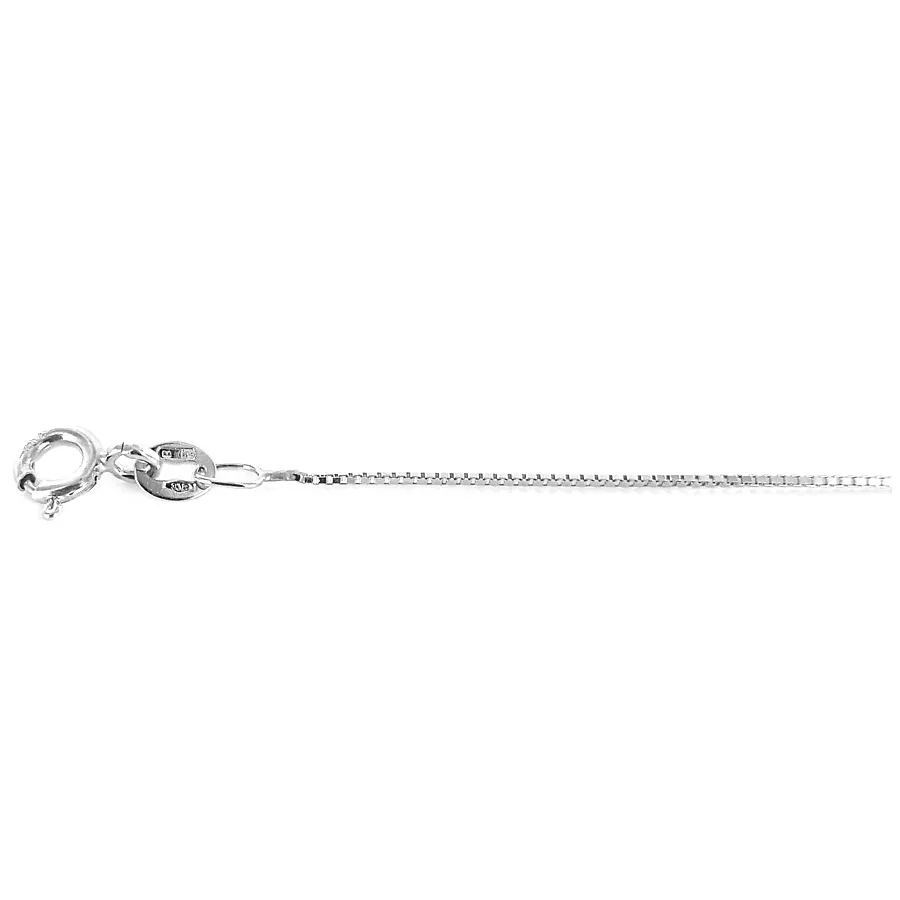 Girocollo catena Veneziana Donna in oro bianco 40 cm media