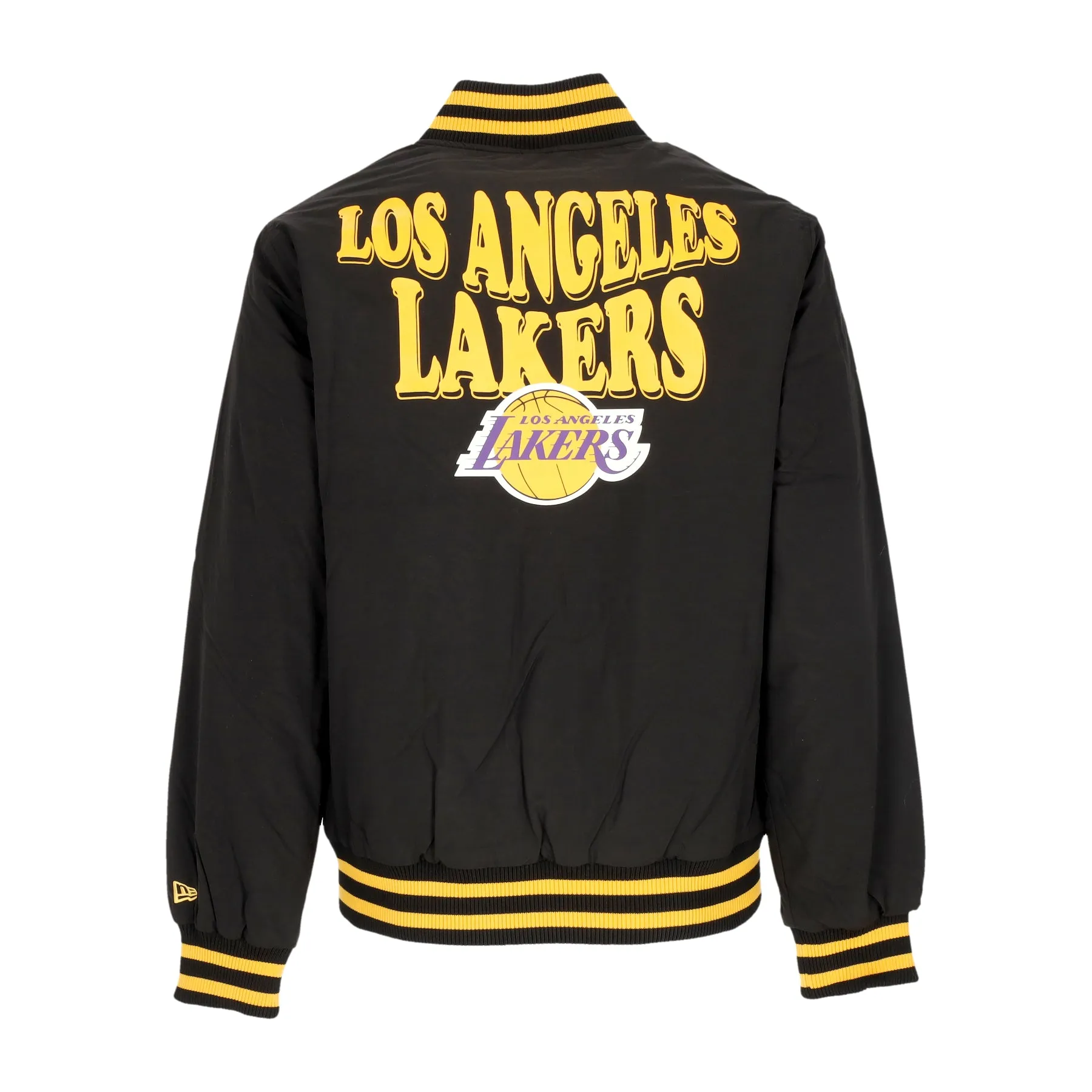 Giubbotto Bomber Uomo Nba Script Bomber Jacket Loslak Black/authentic Gold