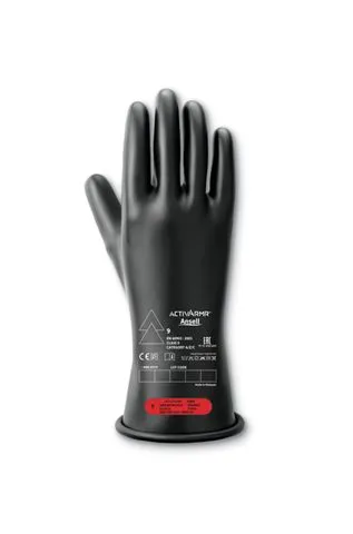 Guanti elettroisolanti Ansell RIG011B, Tg. 12, in Lattice, col. Nero
