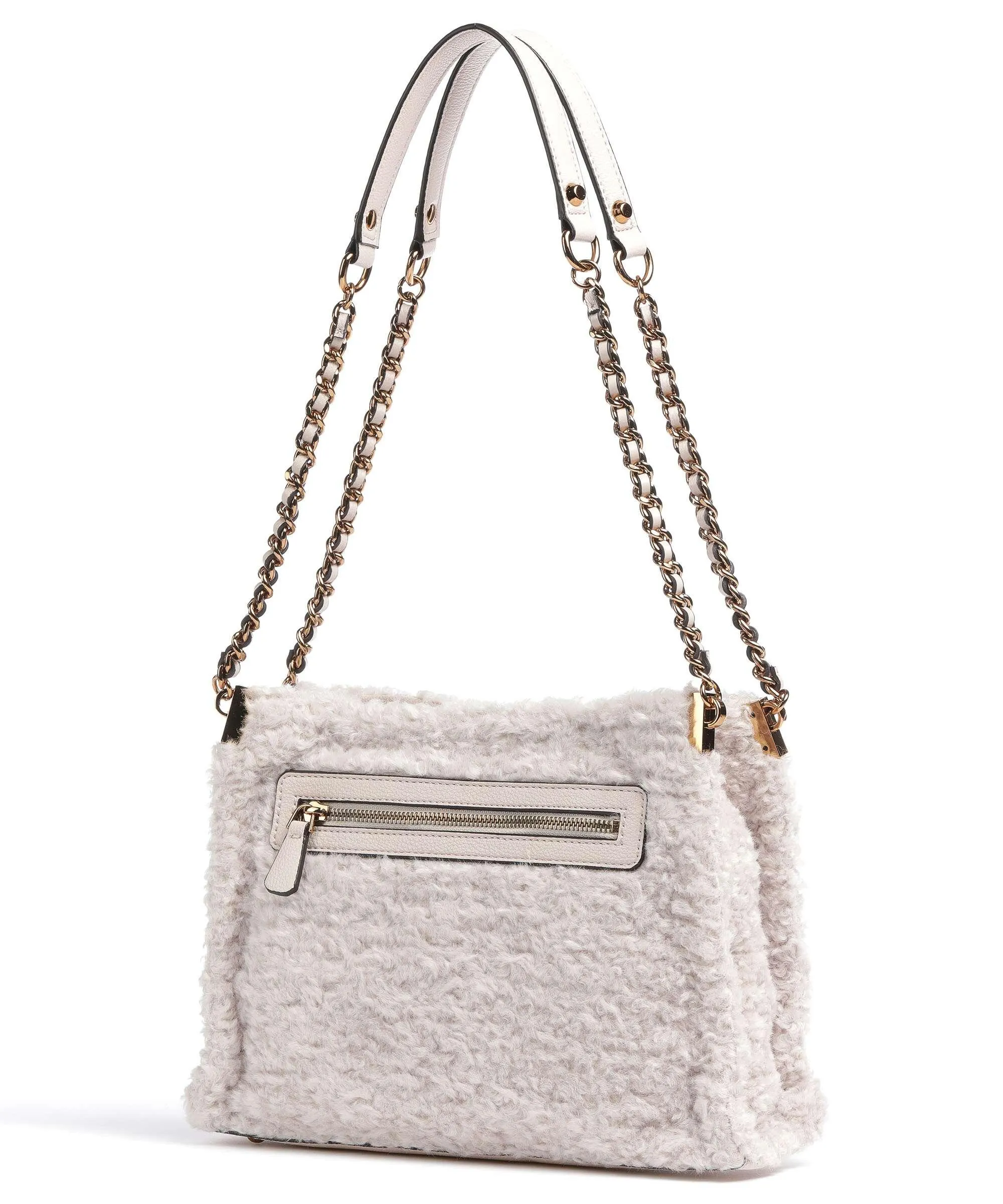  Guess Maranta Borsa a spalla pelle sintetica, eco-pelliccia beige  