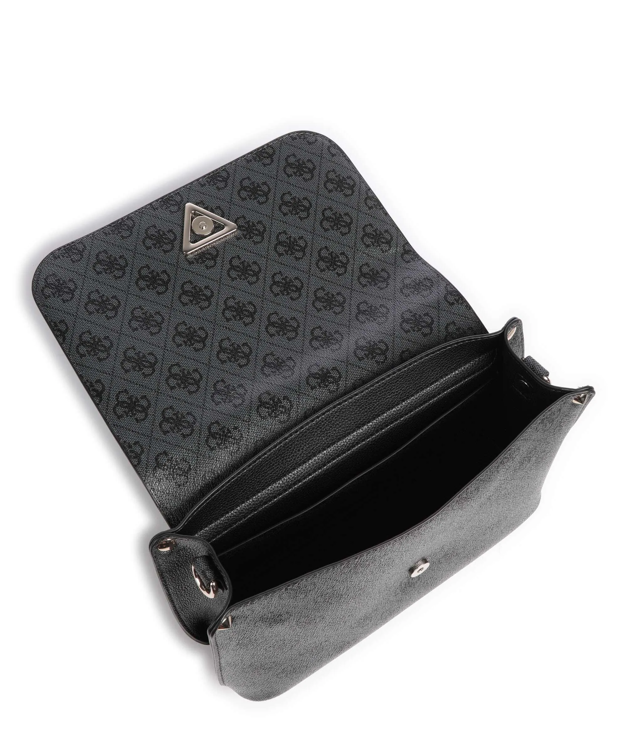  Guess Meridian Borsa a tracolla pelle sintetica grigio scuro  