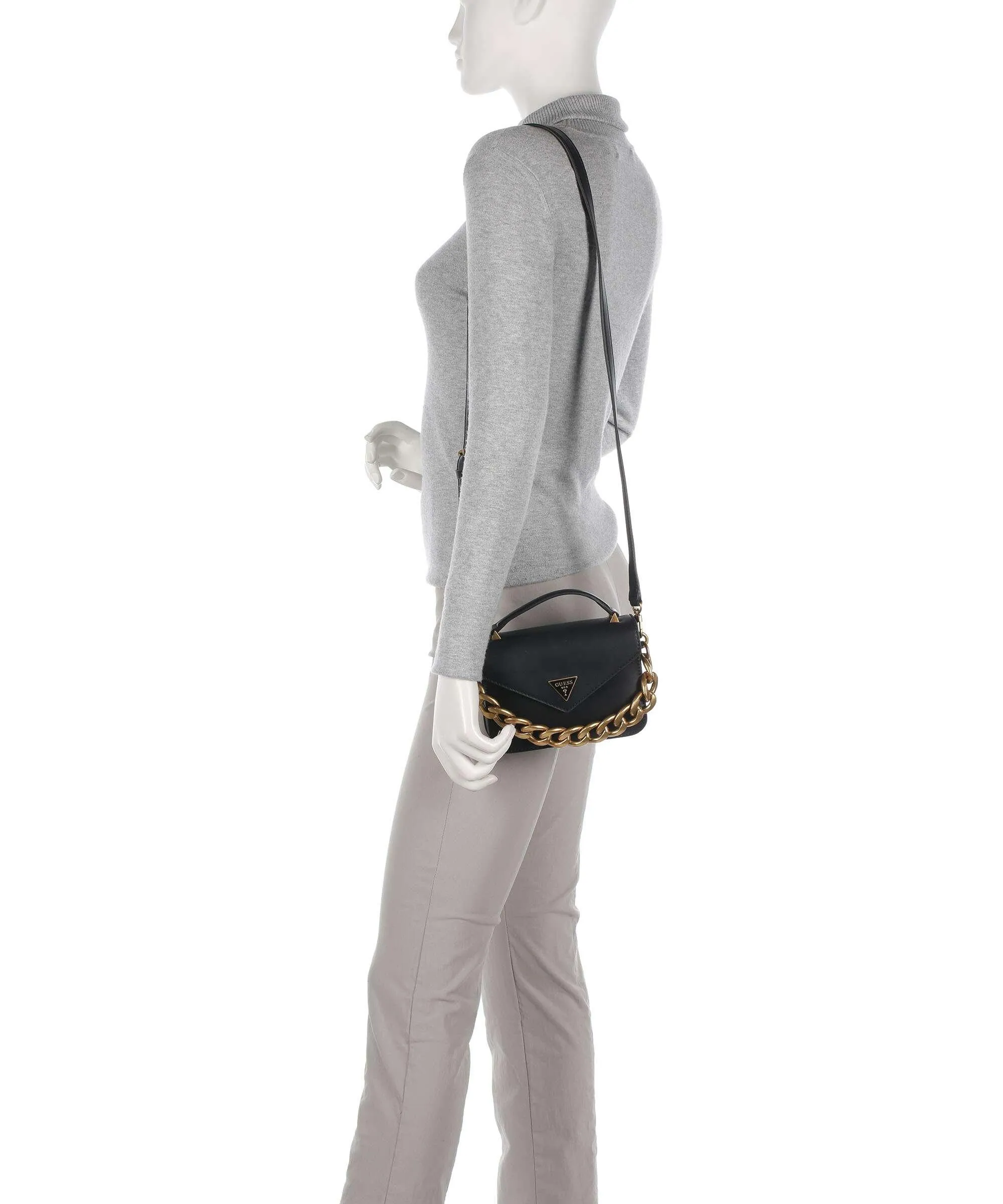  Guess Retour Borsa a tracolla pelle sintetica nero  