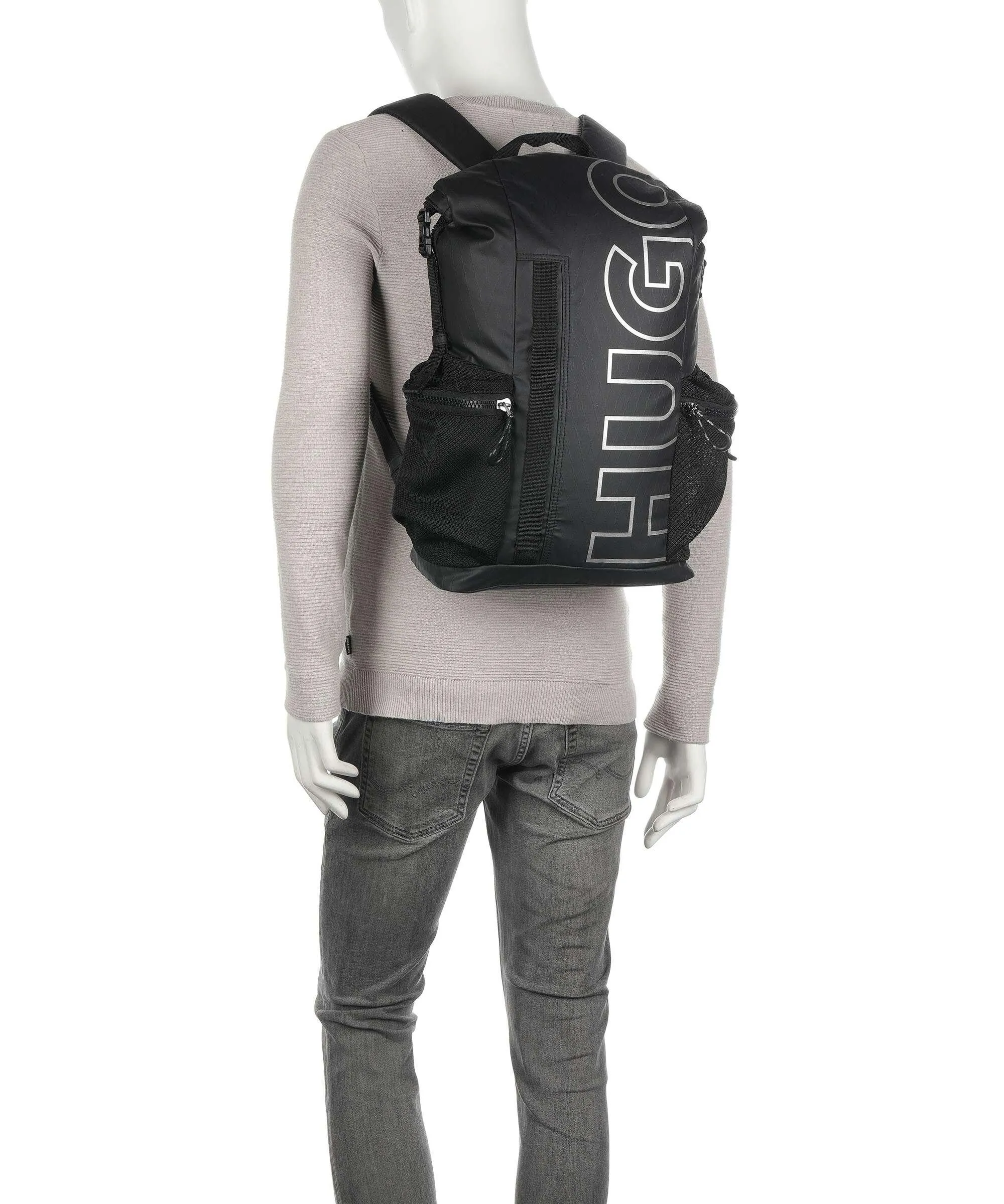  Hugo Brady Zaino roll-top poliestere nero  