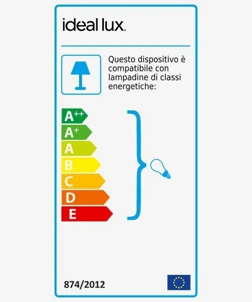 IDEAL-LUX Carta PT1 D. 40 cm Lampada da terra
