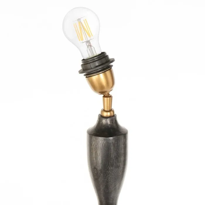 Illuminazione Steinhauer Bois Lampada da terra Nero, 1-Luce