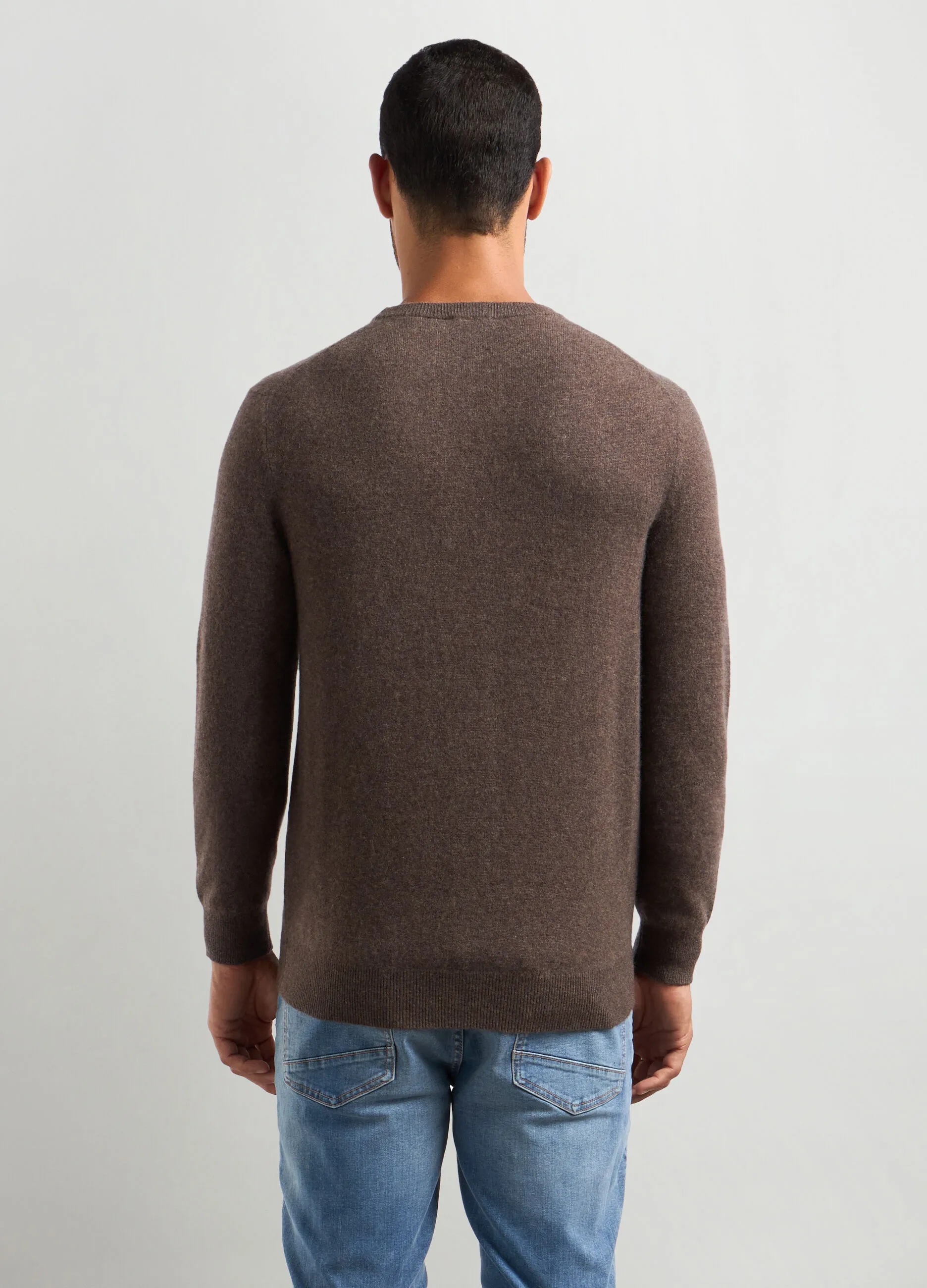 J. HART & BROS  Pullover girocollo in puro cashmere uomo