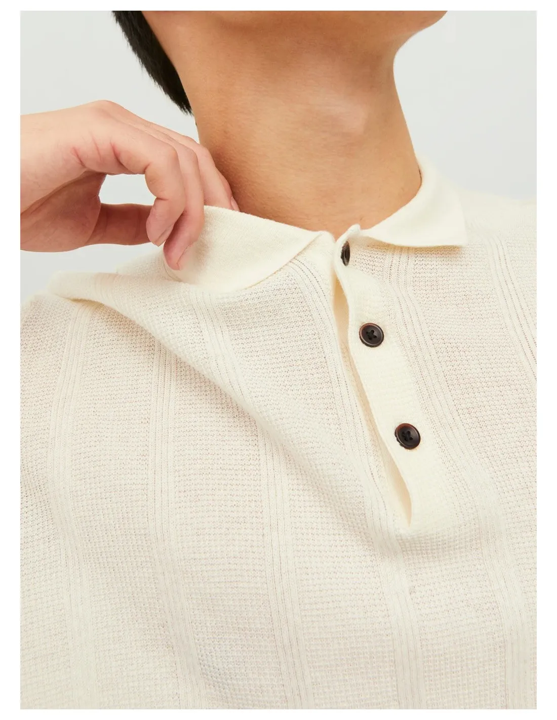 JACK & JONES PULLOVER UOMO JPRBLUDEAN KNIT POLO SS