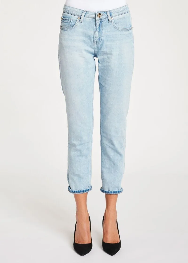 Jeans girlfriend indaco chiaro