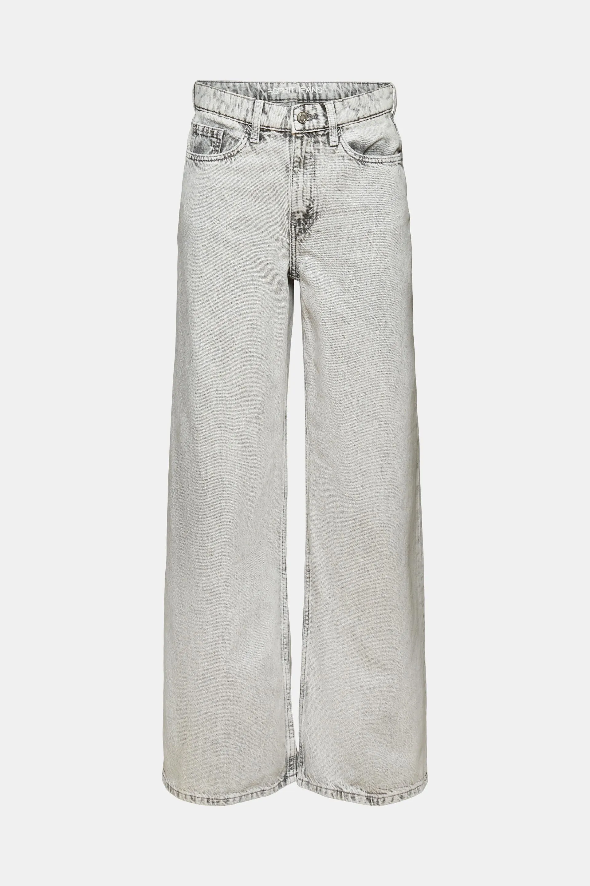 Jeans retrò a vita alta con gamba larga