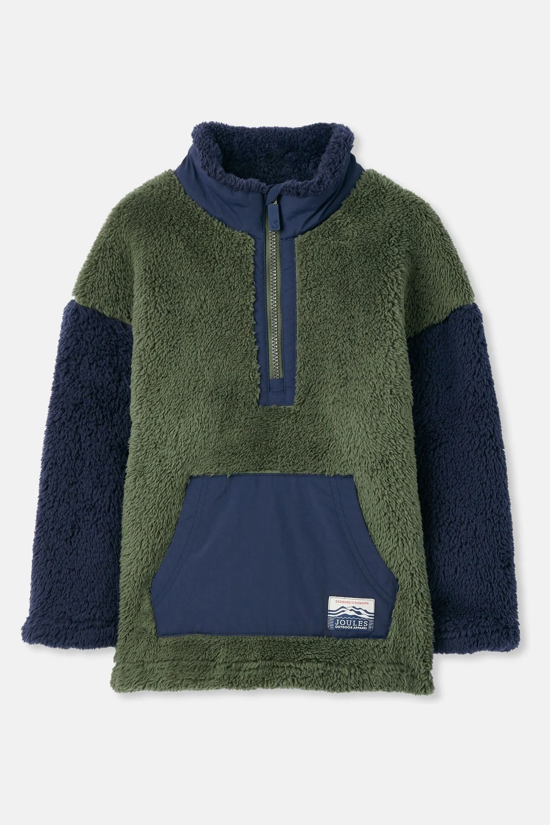 Joules Always - Maglia comoda in pile con mezza zip    
