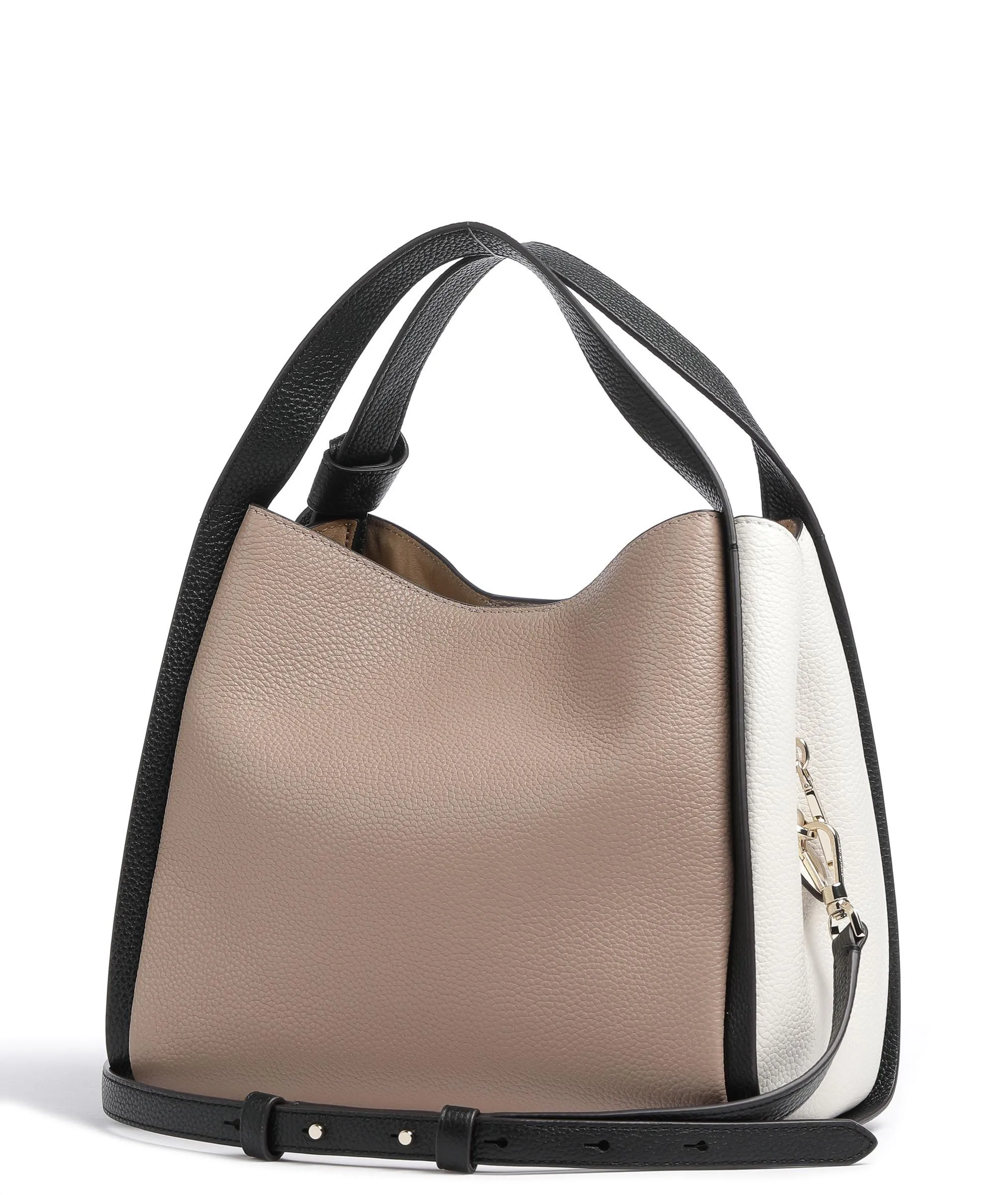  Kate Spade New York Knott Borsa hobo pelle di vacchetta grana marrone/avorio  