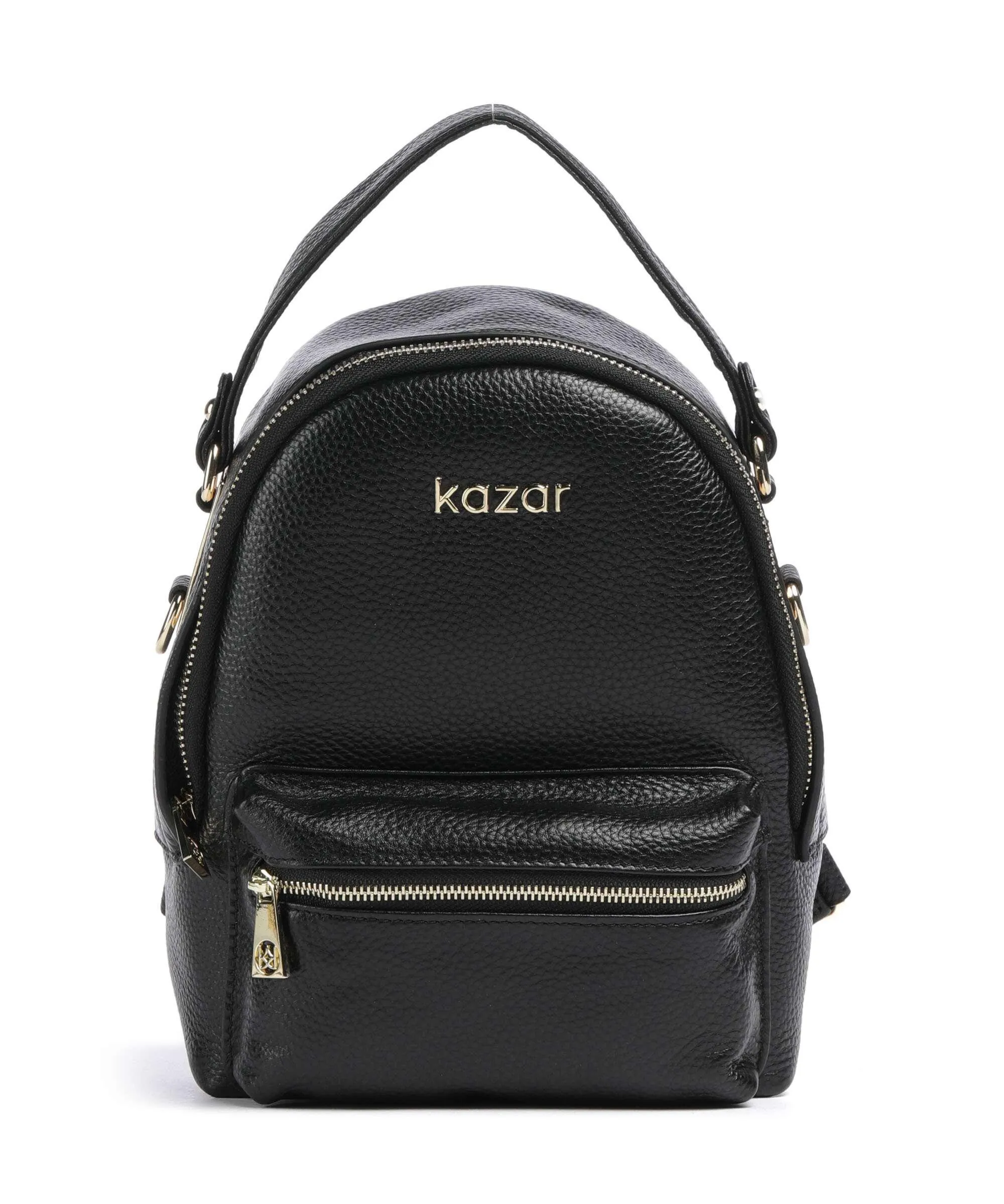  Kazar Hemera Zaino pelle granulata nero  