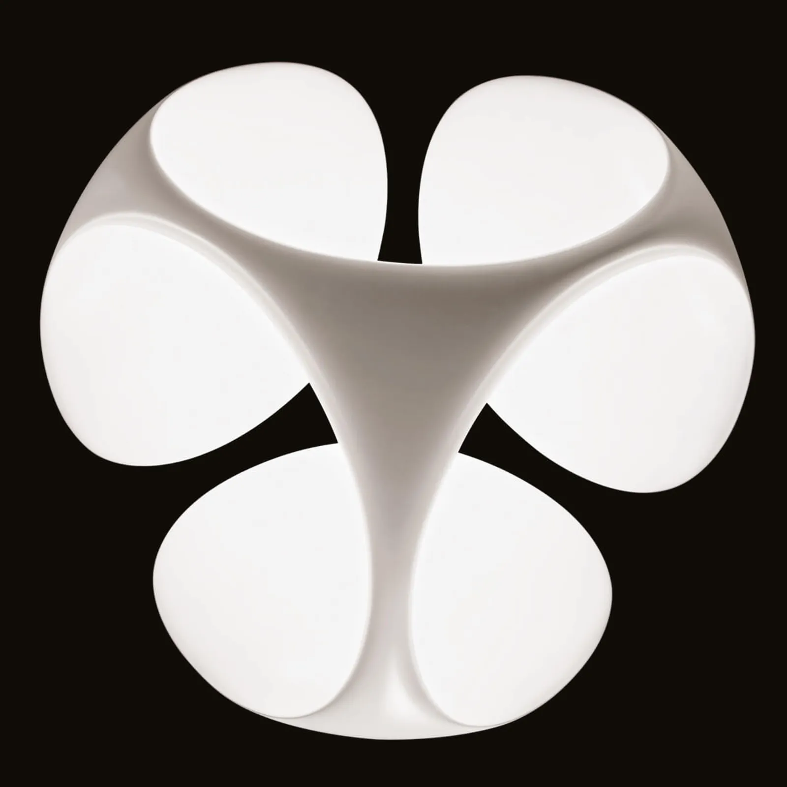 kdln lampada LED a sospensione Clover, bianca, Ø 70 cm