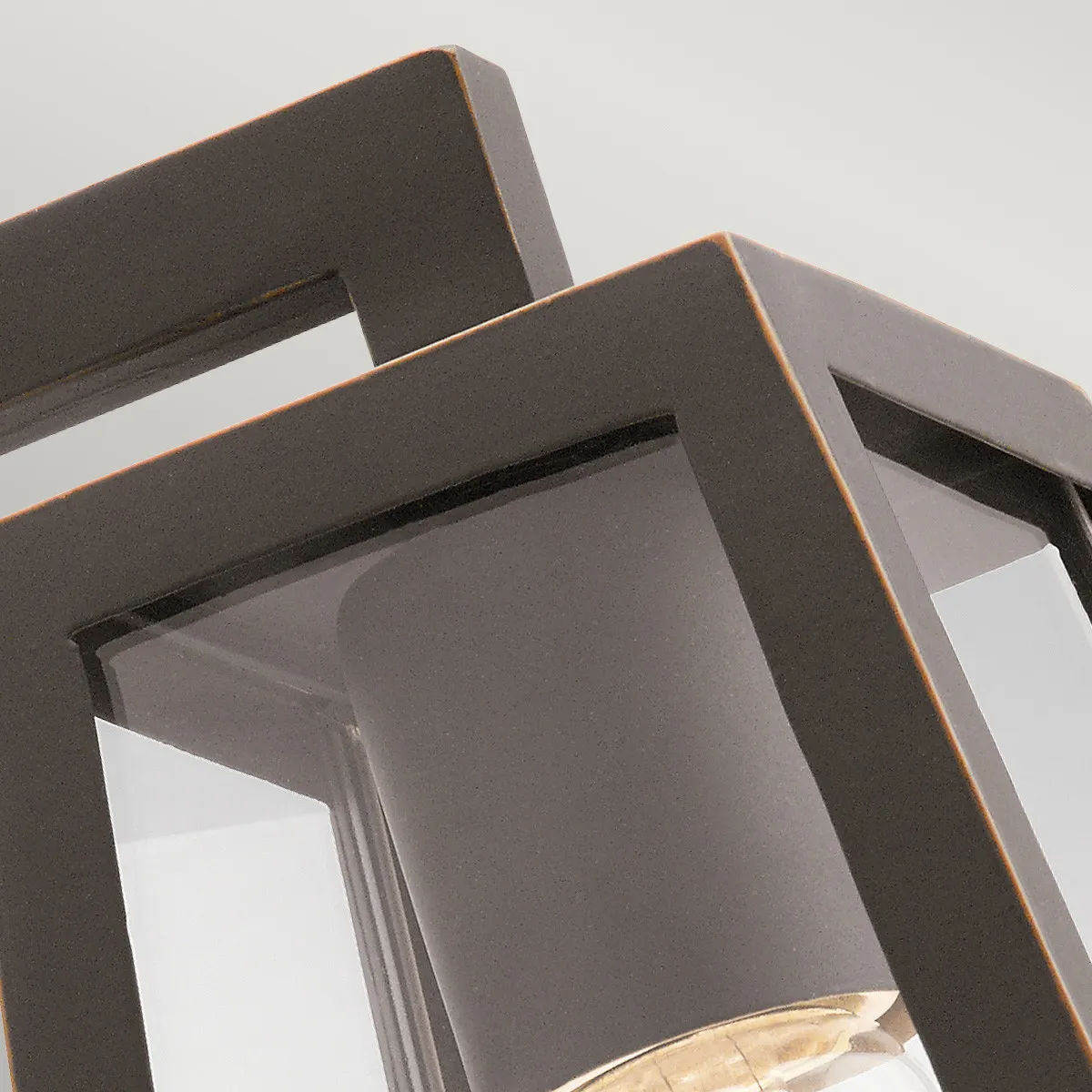 Kichler  Lanterna da parete piccola moderna a 1 luce struttura in alluminio e vetro Delison - 60W